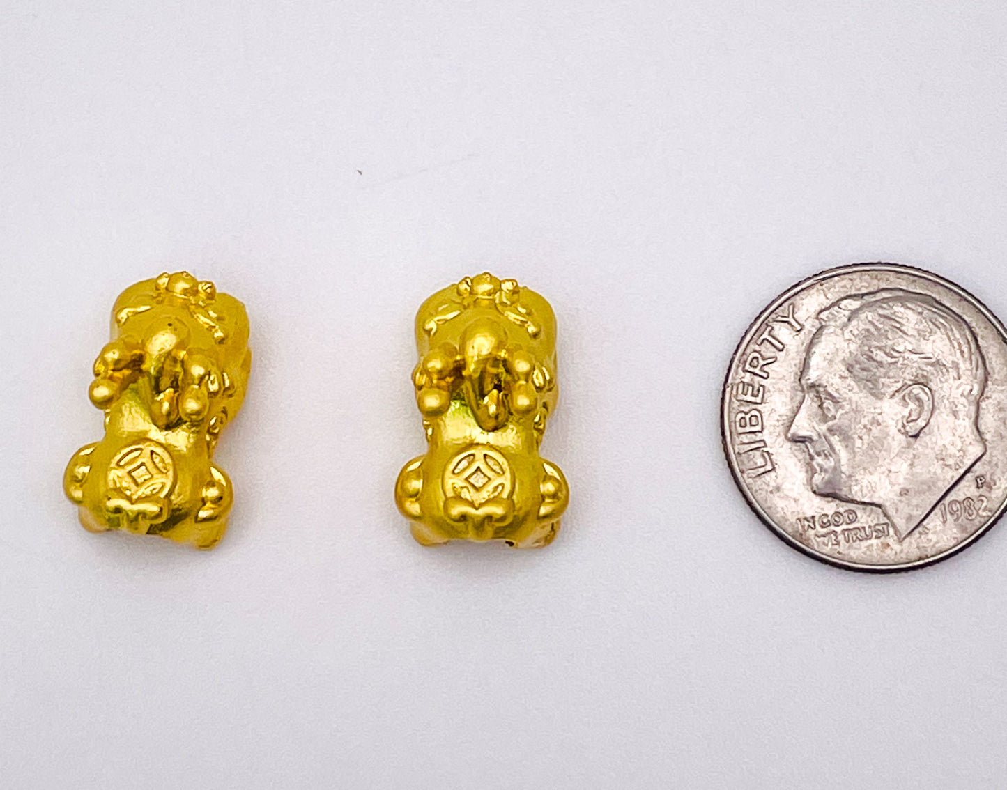 Silver or Gold Pichu Charm Bead