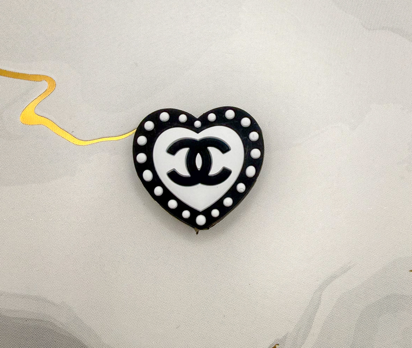 CC Heart Silicone DIY Pen Focal Beads