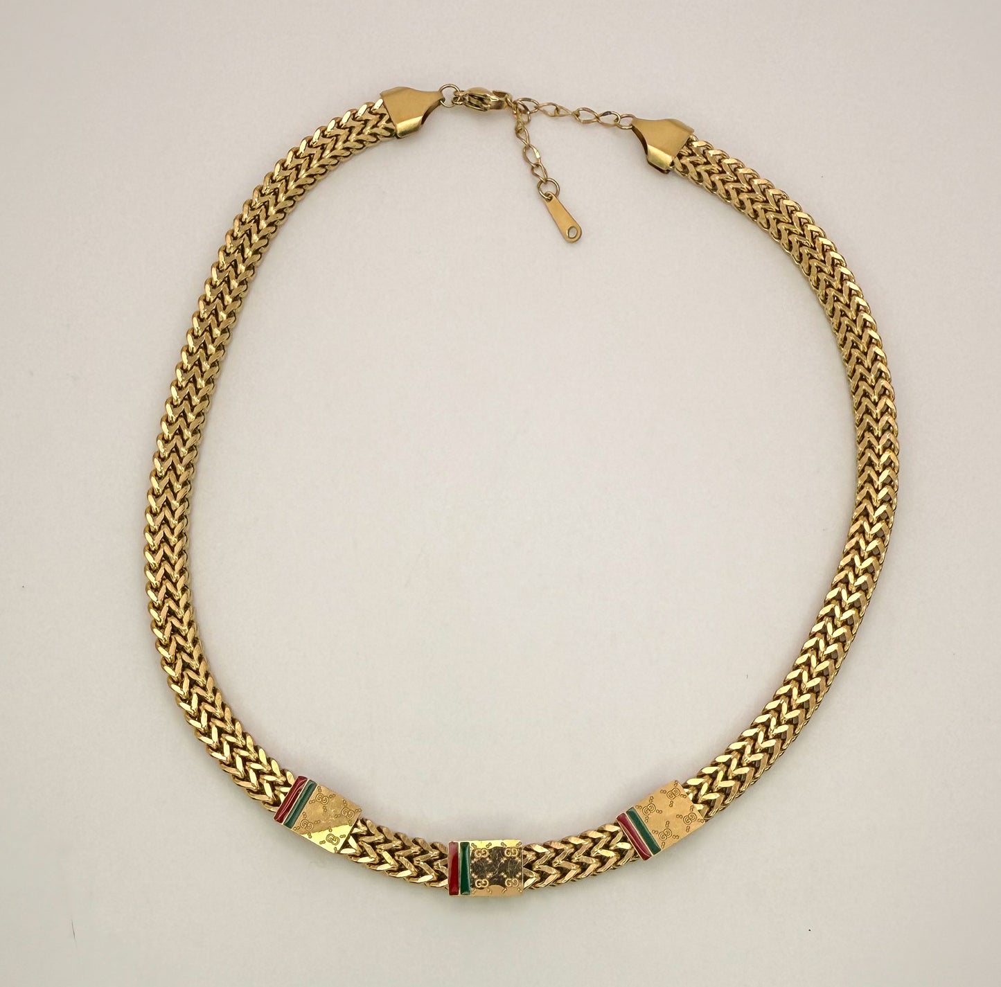 Gold Gucci Designer Adjustable Necklace