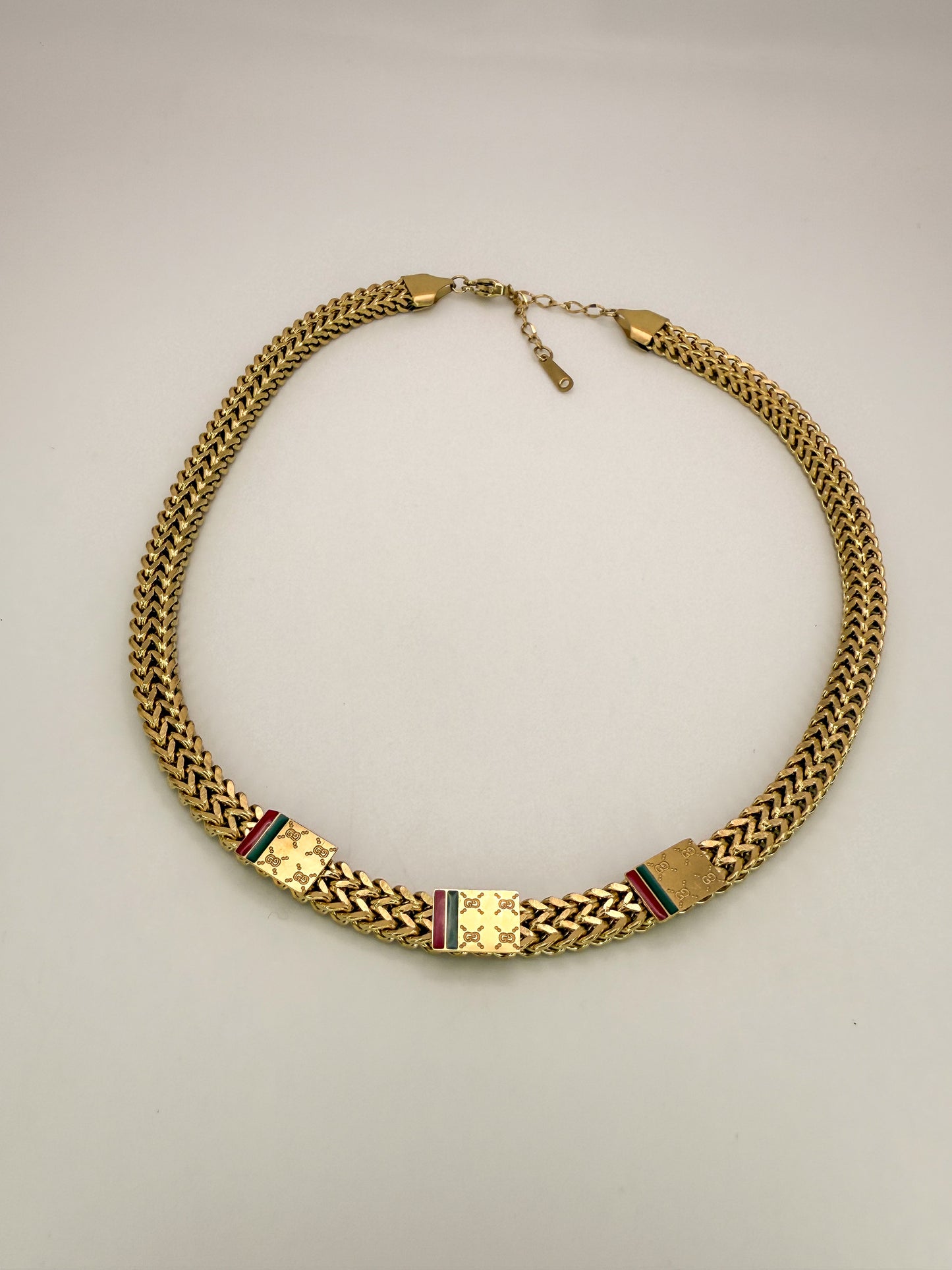 Gold Gucci Designer Adjustable Necklace
