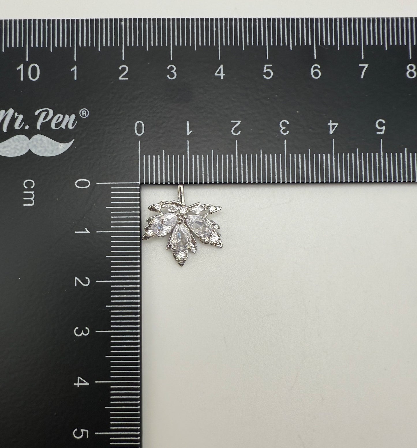 Silver Zircon Covered Maple Leaf DIY Pendants
