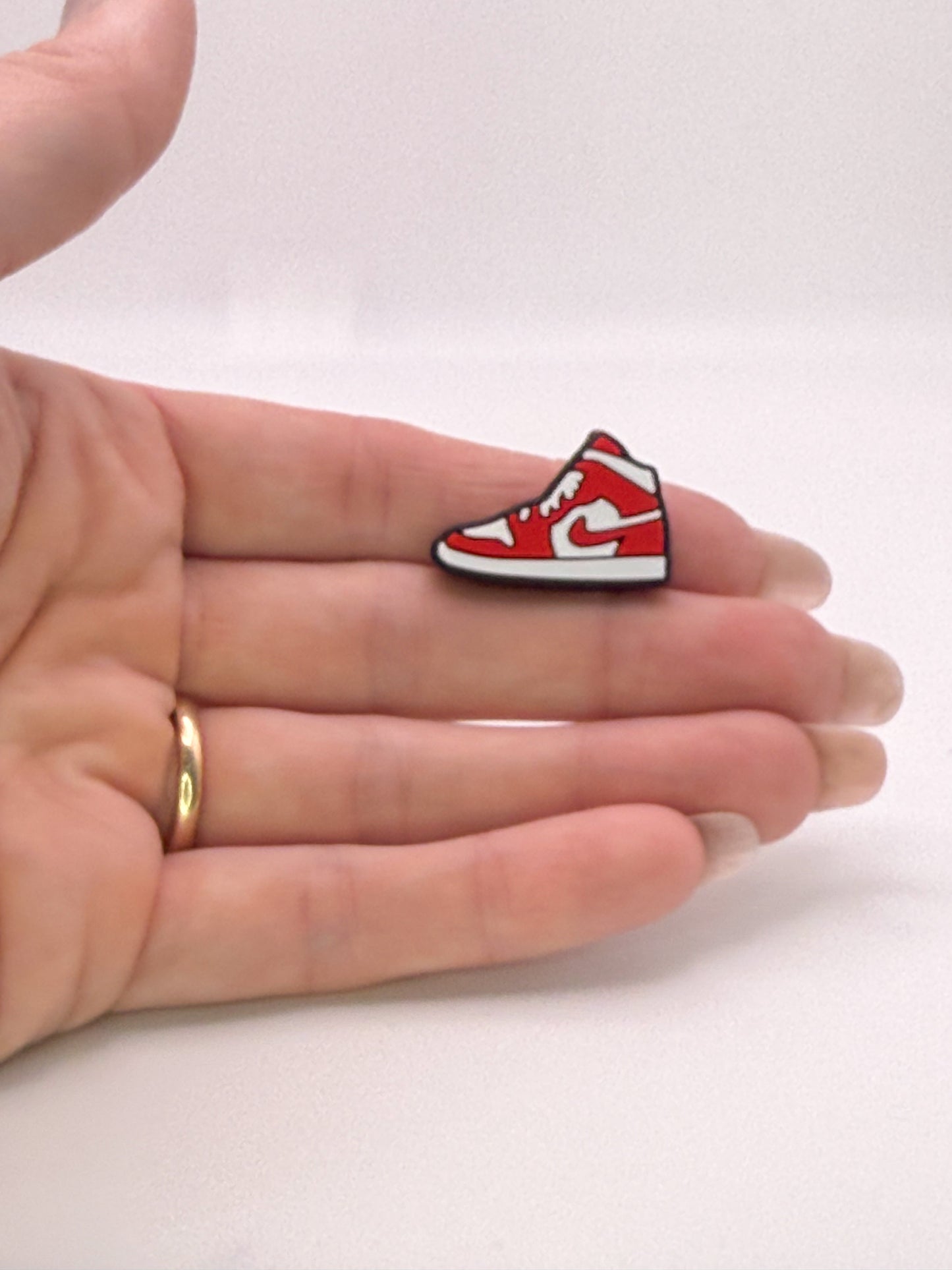 Red N!KE Shoe DIY Pen Focal Beads