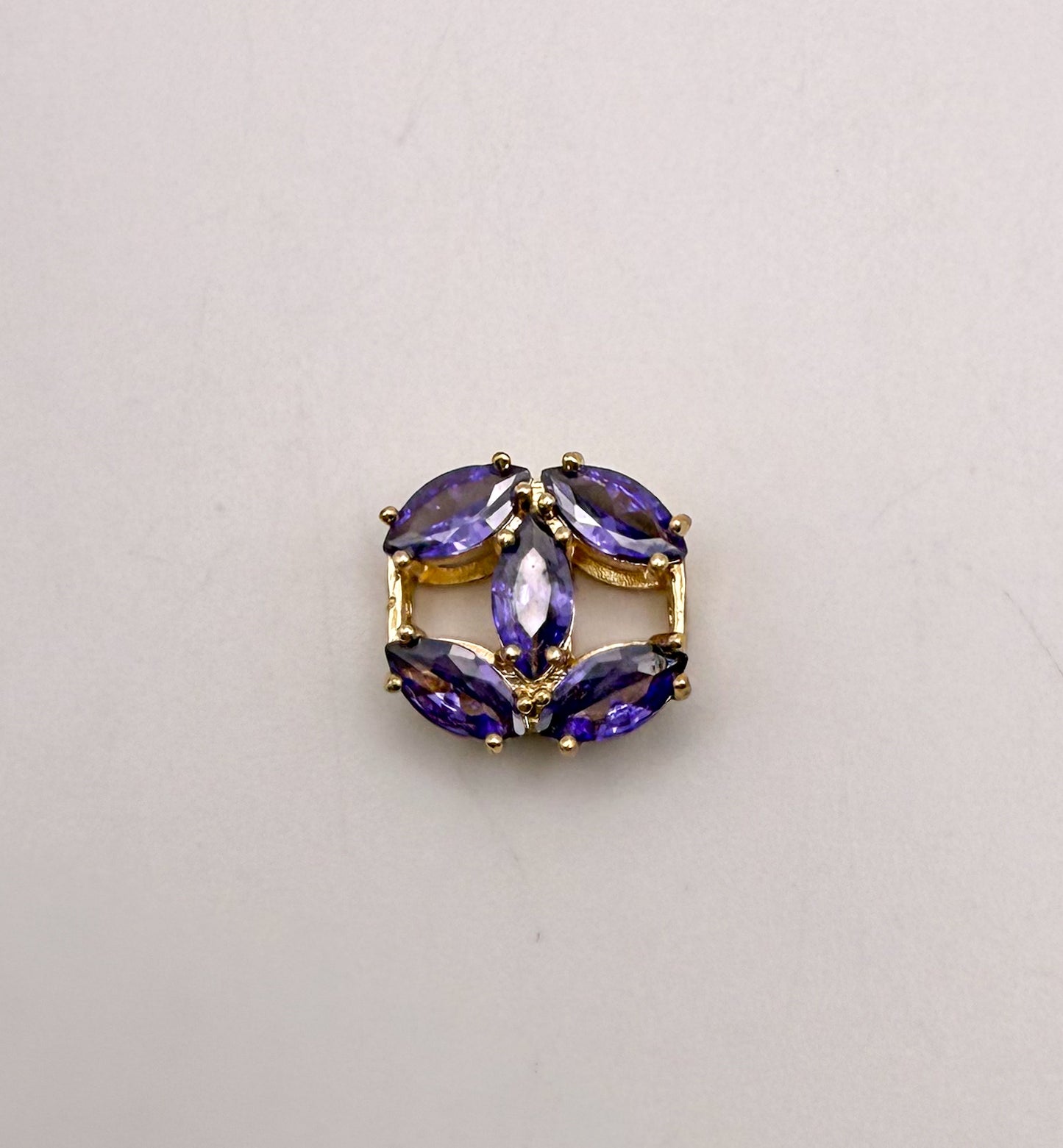 Big CC Rhinestone Gold or Silver Spacer Metal Charm Bead for DIY Jewelry Making