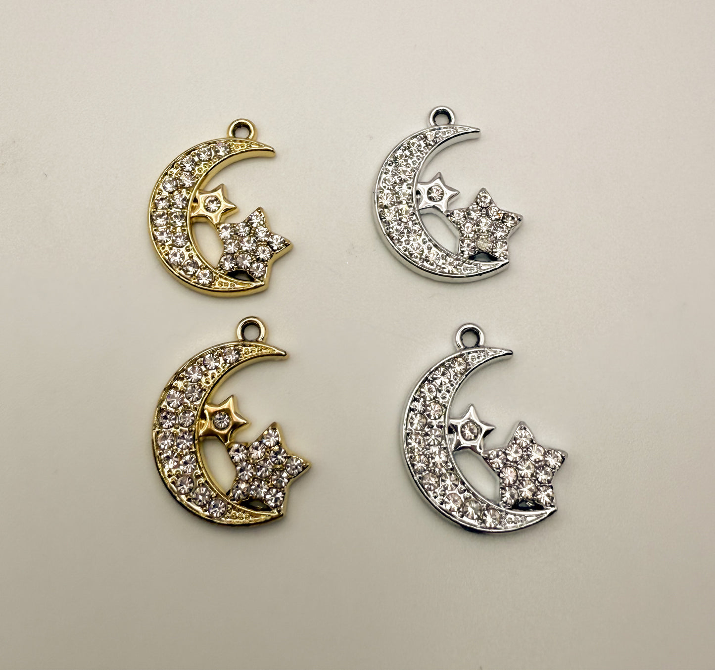 Moon & Star Bling DIY Charms