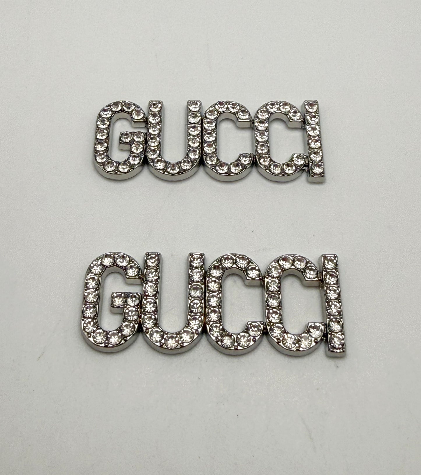 Silver Gucci or Dior Designer Metal DIY Charms