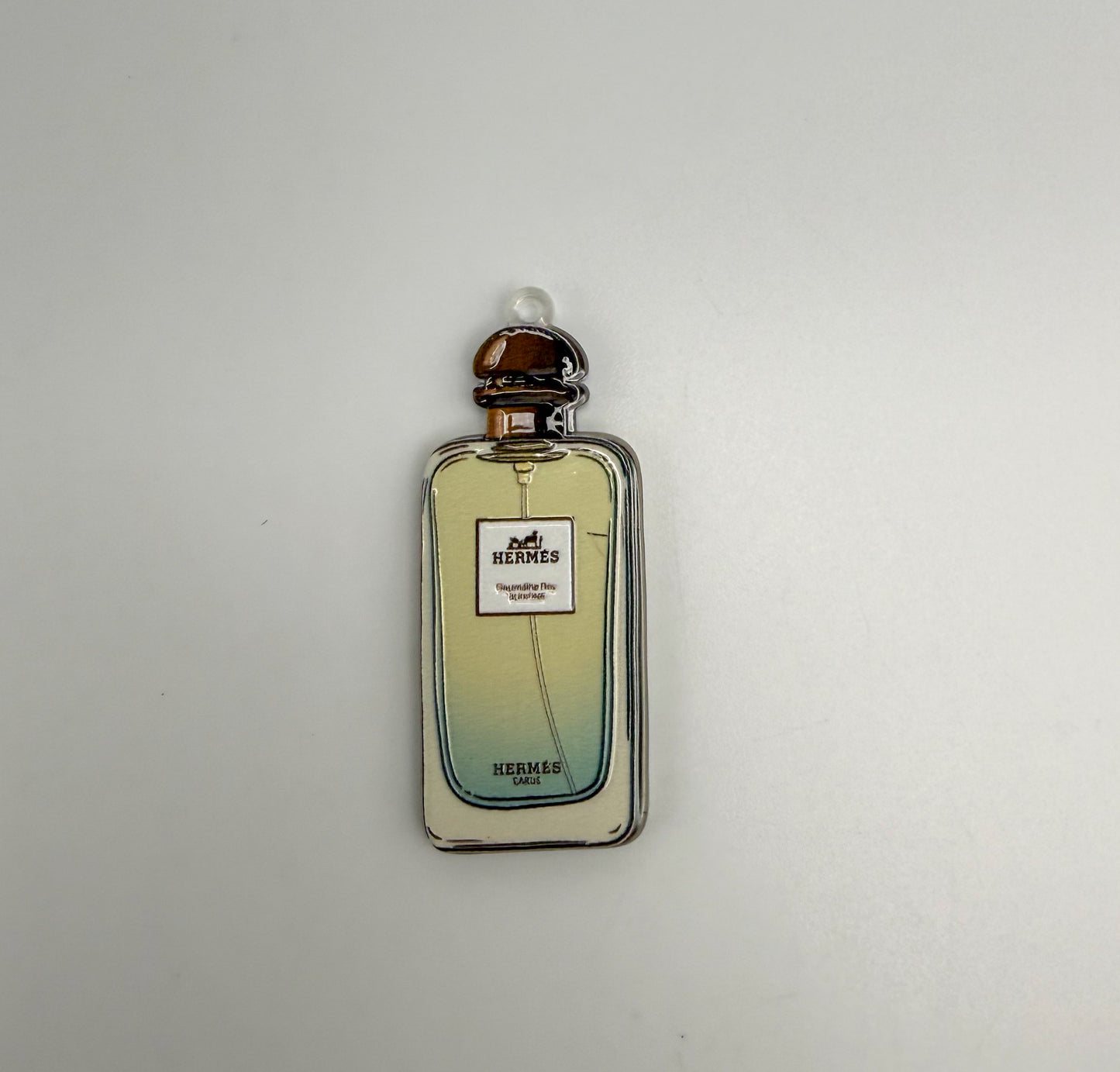 NEW Special Designer Perfume Bottle & Circle Acrylic DIY Charms Keychain