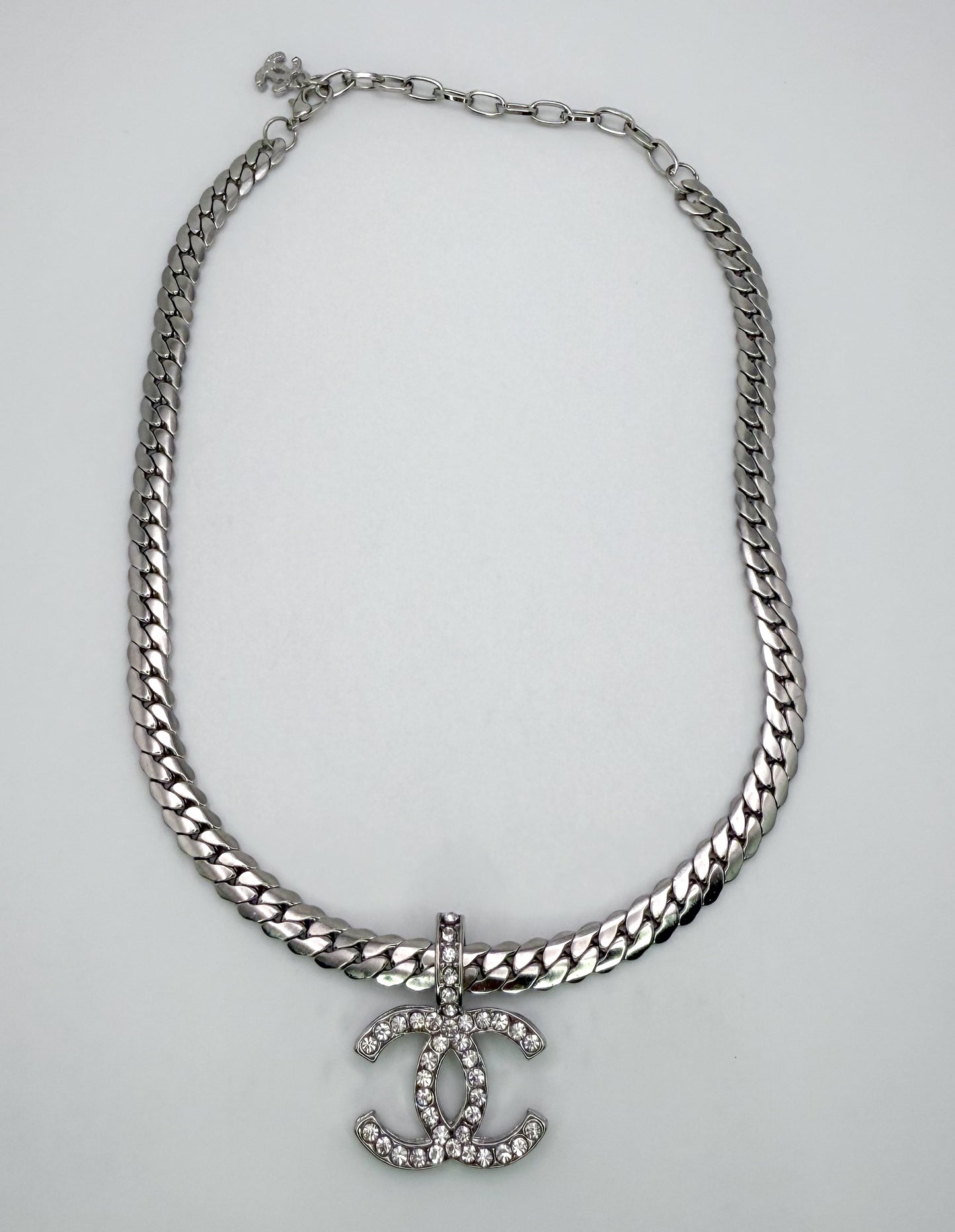 Bold n Silver CC Designer Necklace