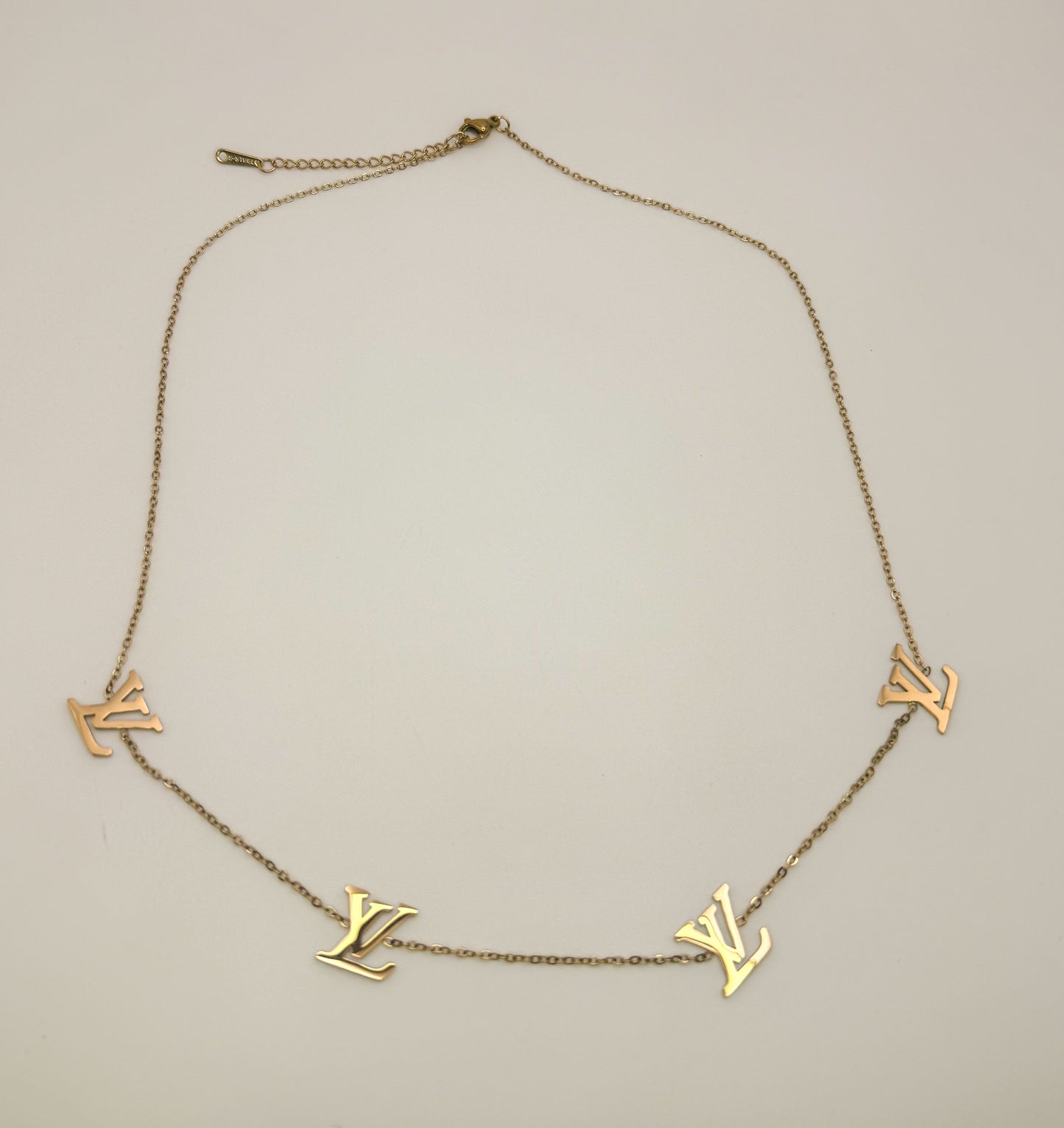 Gold LV Designer Adjustable Necklace