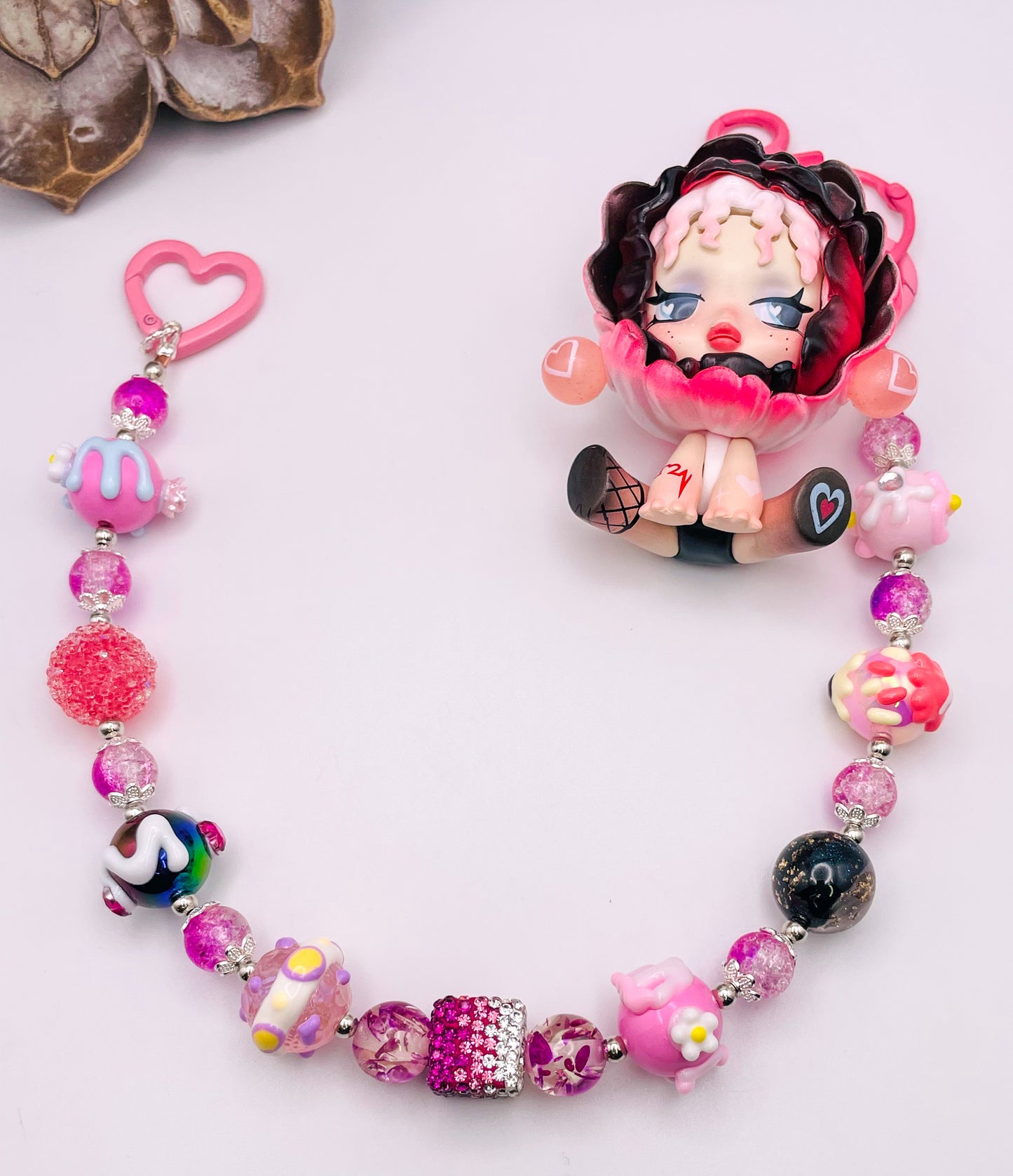 Pop Mart’s Skull Panda Luxury Charm Key Chain, Handbag Decor Strap