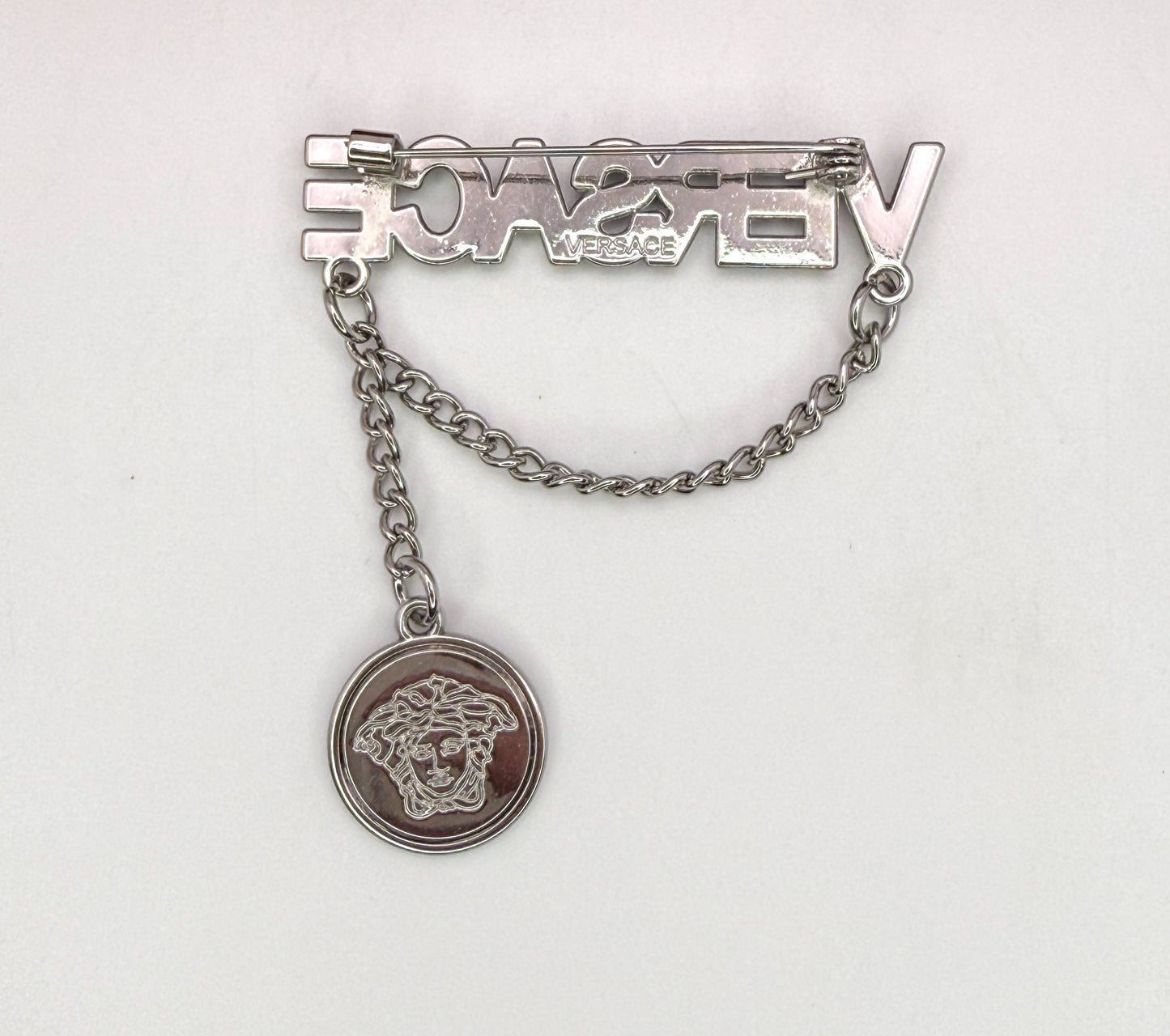 Silver Versace Brooch