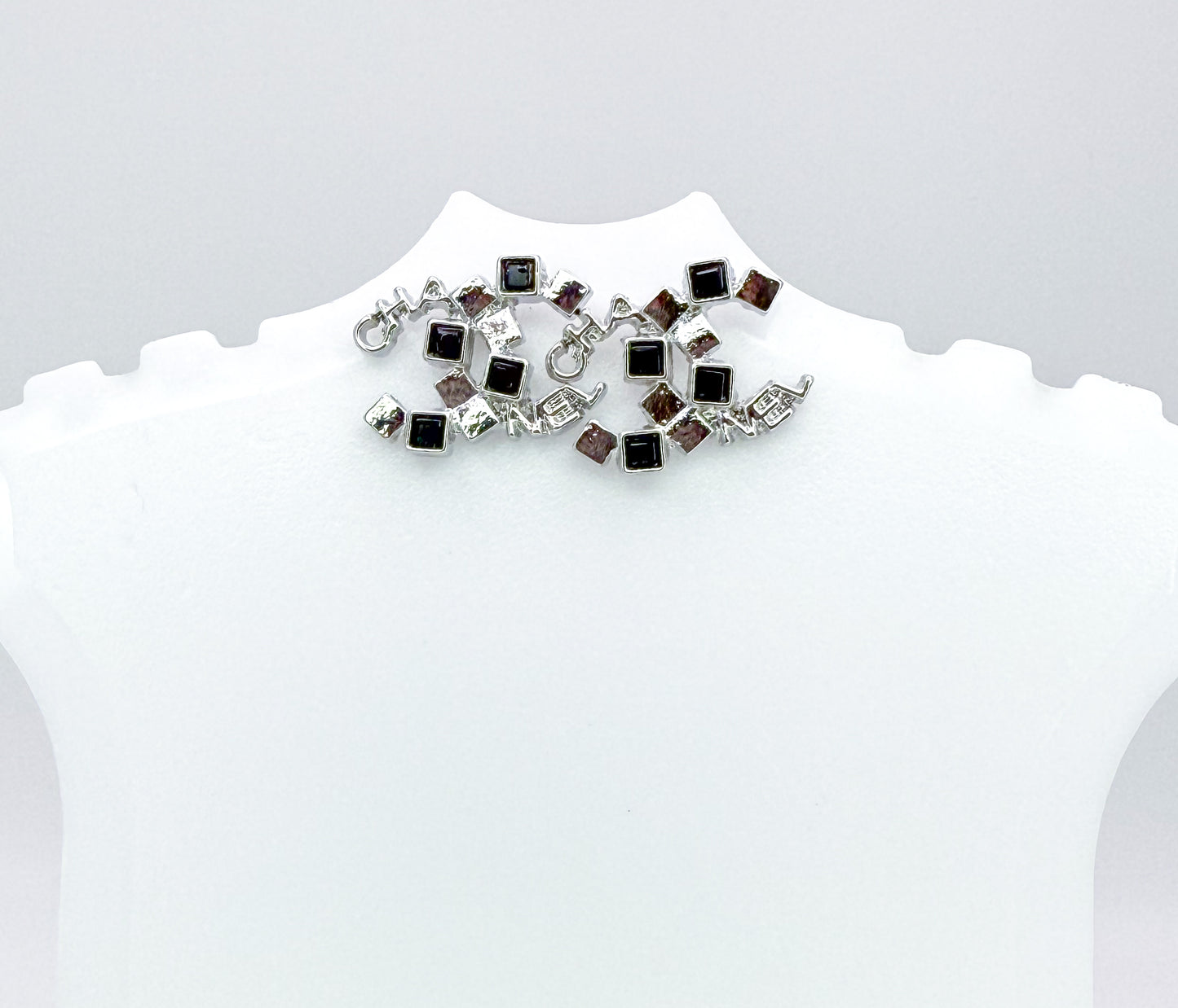 S925 CC Designer Stud Earrings