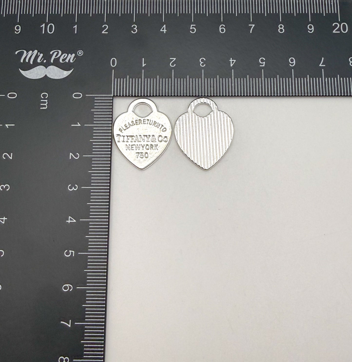 Silver Tiffany & Co Heart Metal DIY Charms