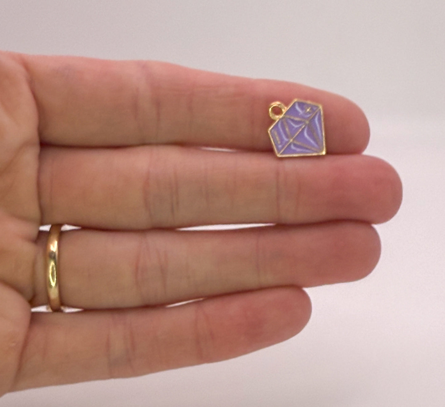 Diamond DIY Gold Metal Charms