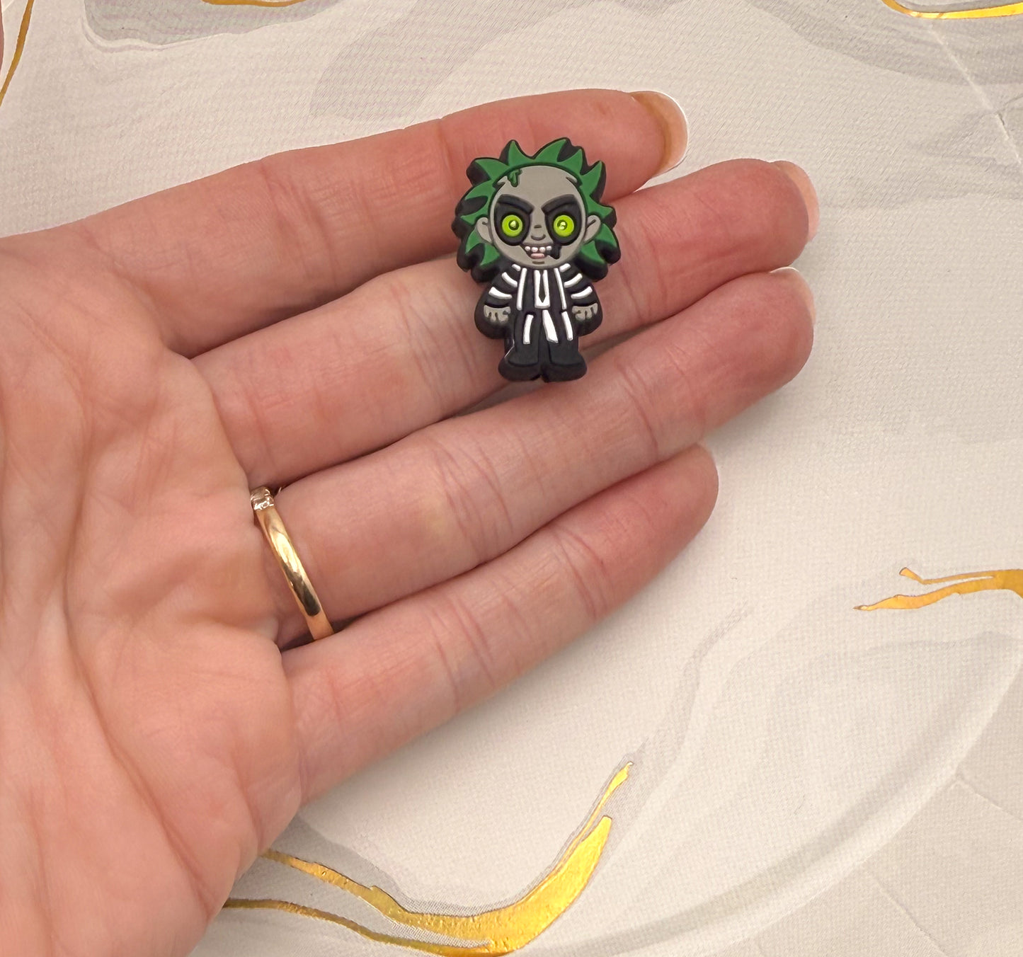 Beetlejuice & Baby Yoda Silicone DIY Focal Pen Beads