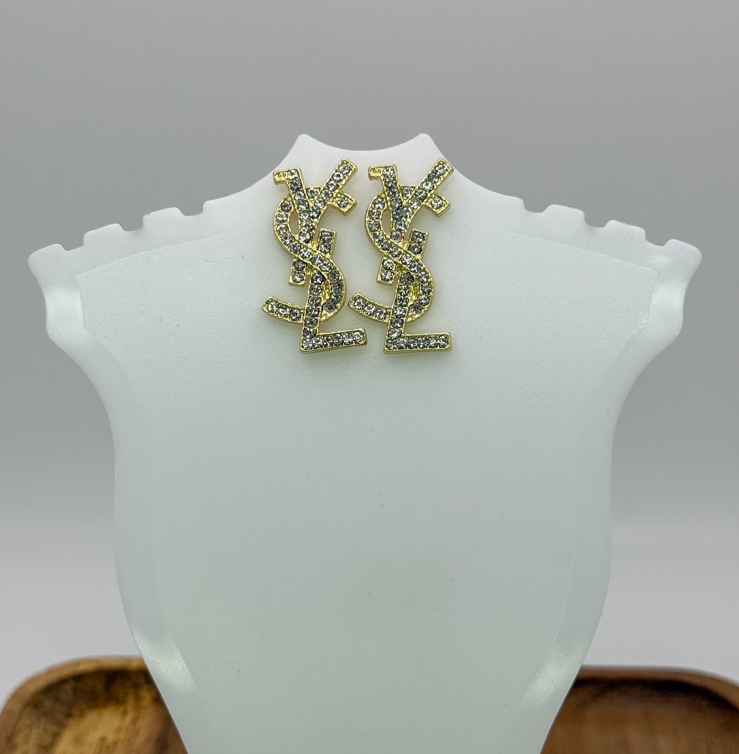YSL Designer Statement Stud Earrings