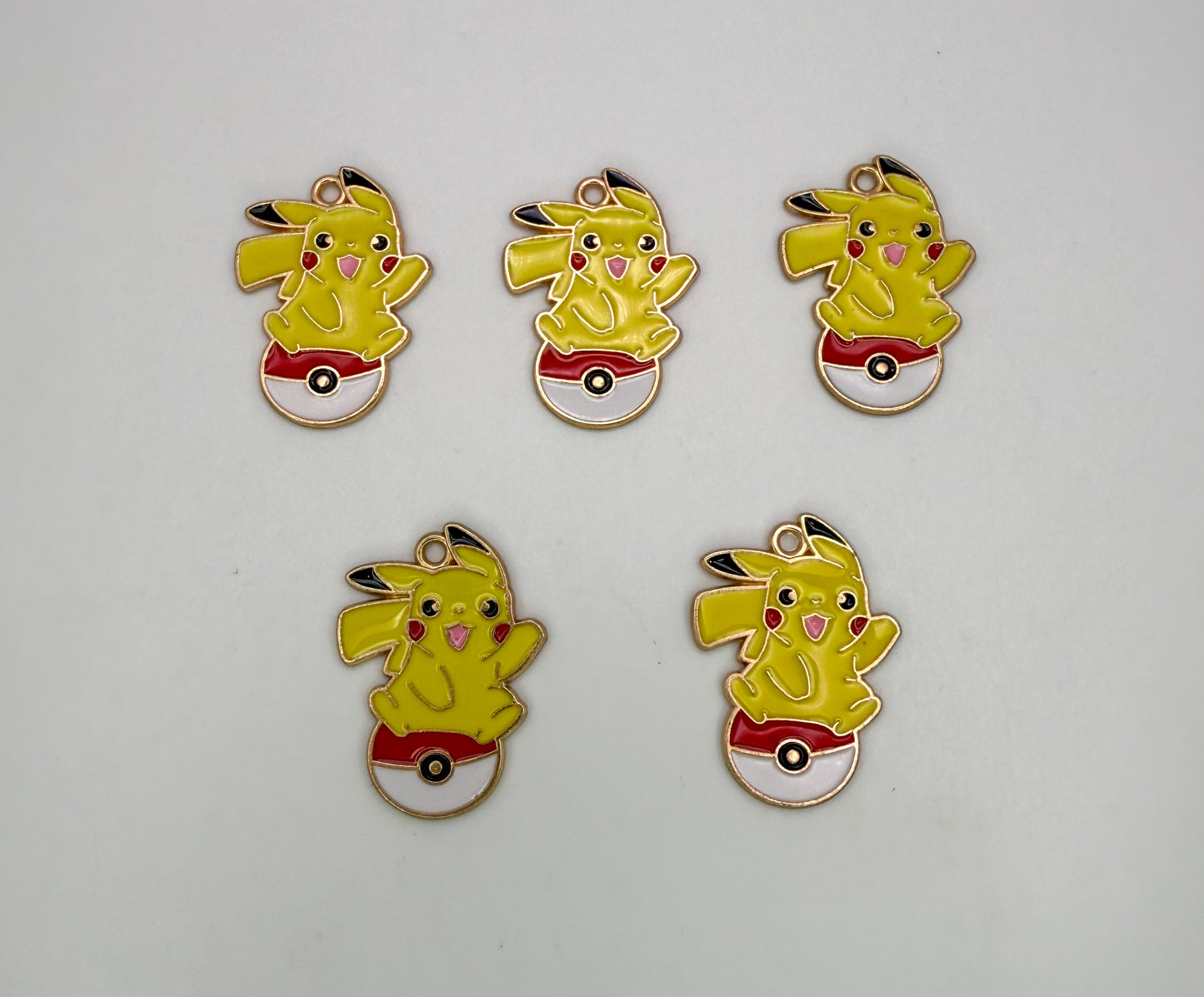 Pika on Pokémon Ball DIY Charms