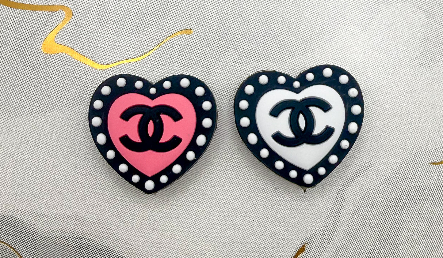 CC Heart Silicone DIY Pen Focal Beads