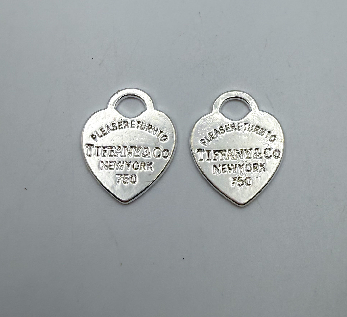 Silver Tiffany & Co Heart Metal DIY Charms