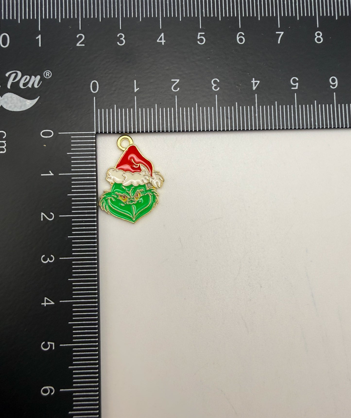 Gold Grinch Metal DIY Charms