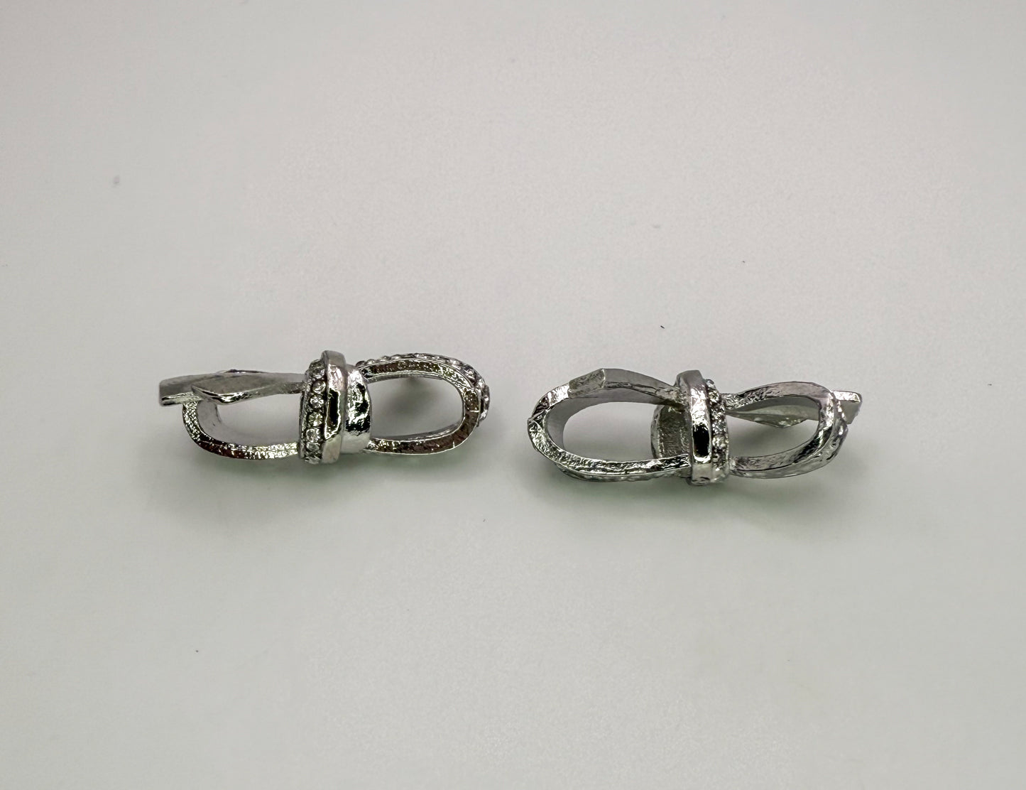 Silver Bow DIY Charms