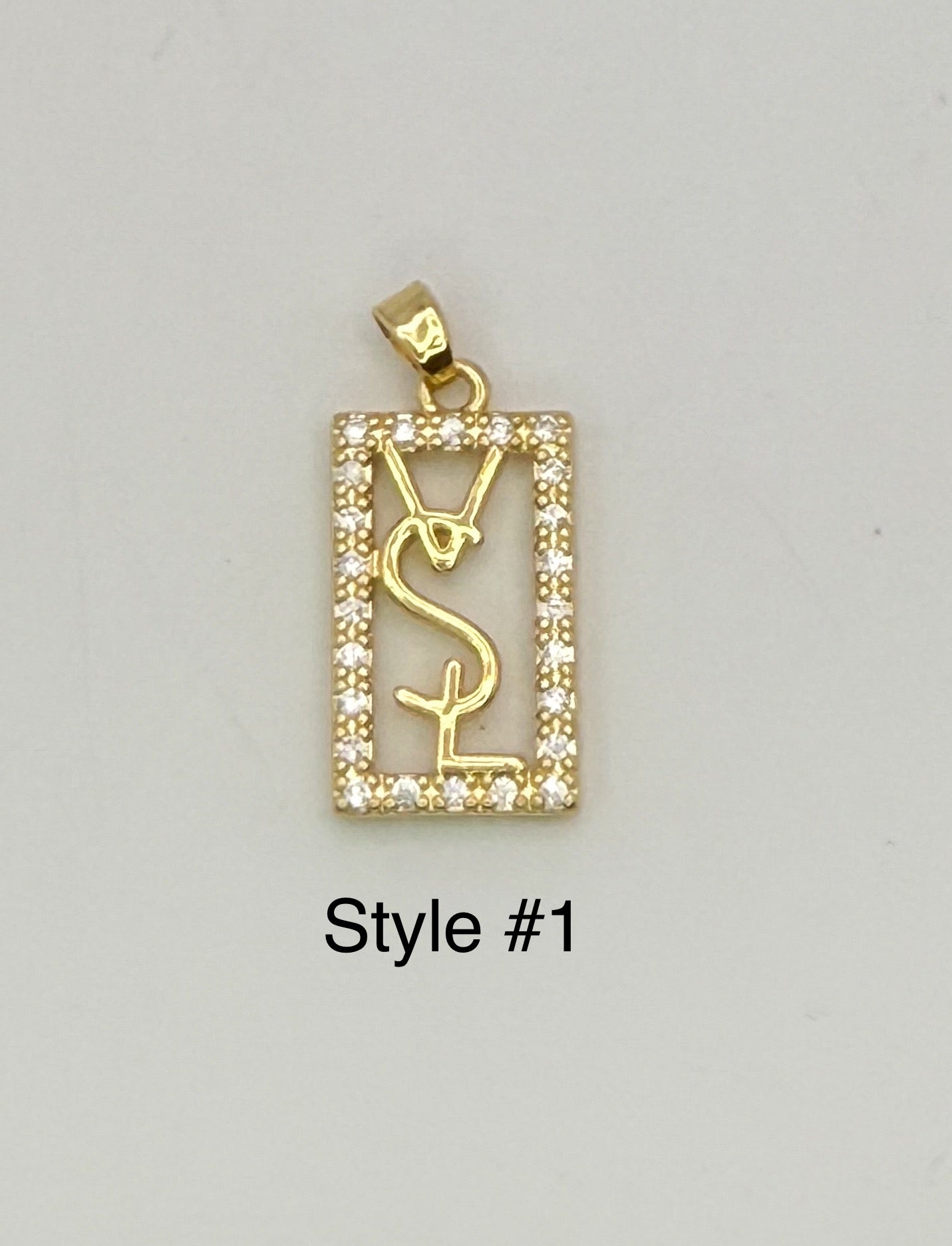 High Quality YSL Designer Gold DIY Charm Pendant