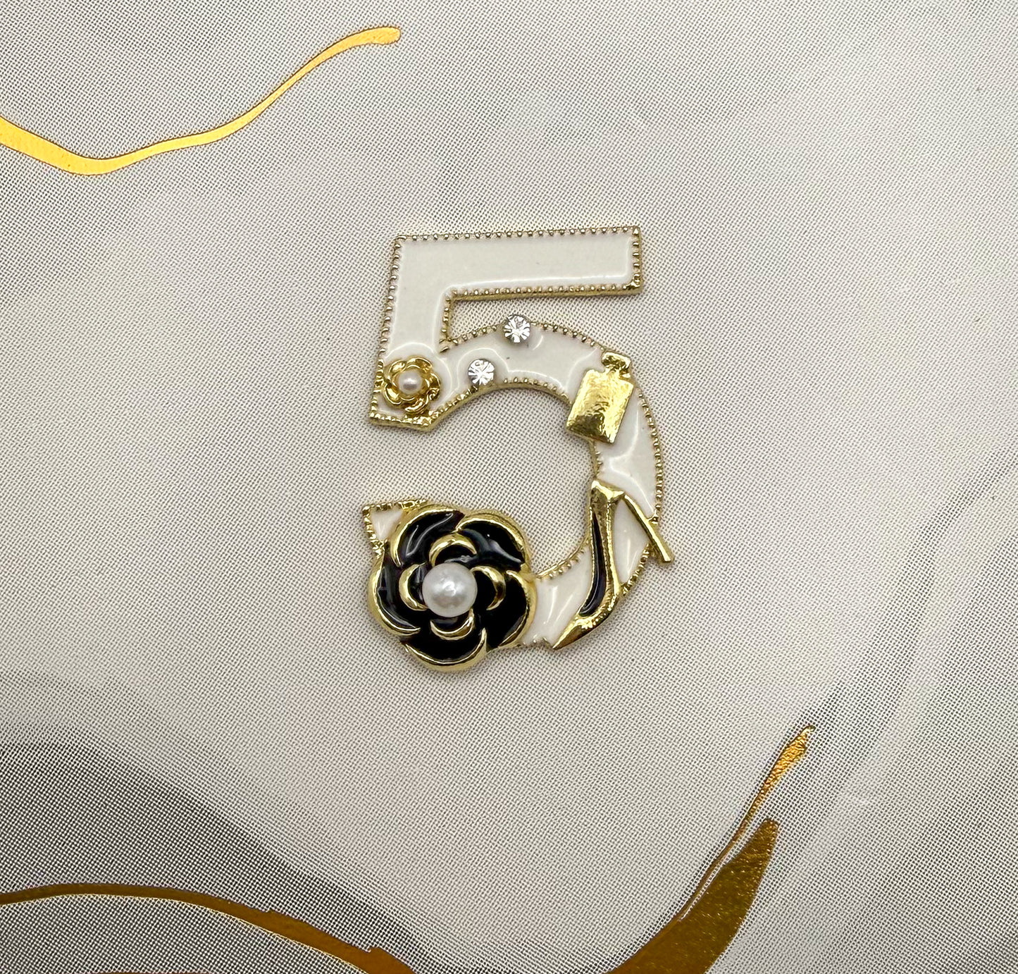 CC No.5 Logo DIY Metal Charms