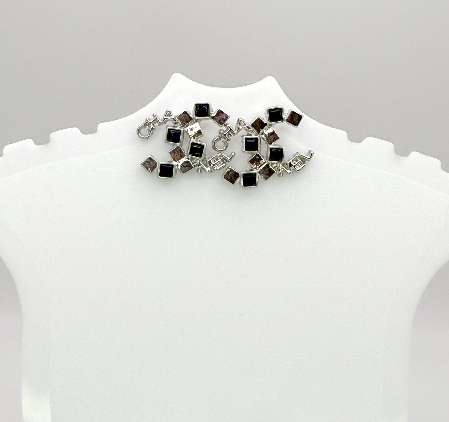 S925 CC Designer Stud Earrings