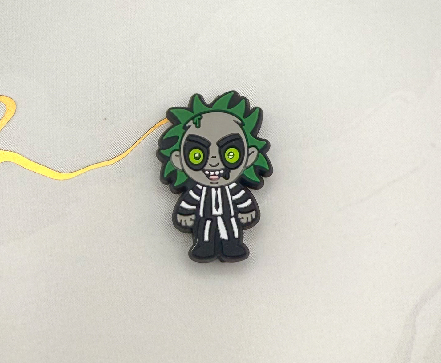 Beetlejuice & Baby Yoda Silicone DIY Focal Pen Beads