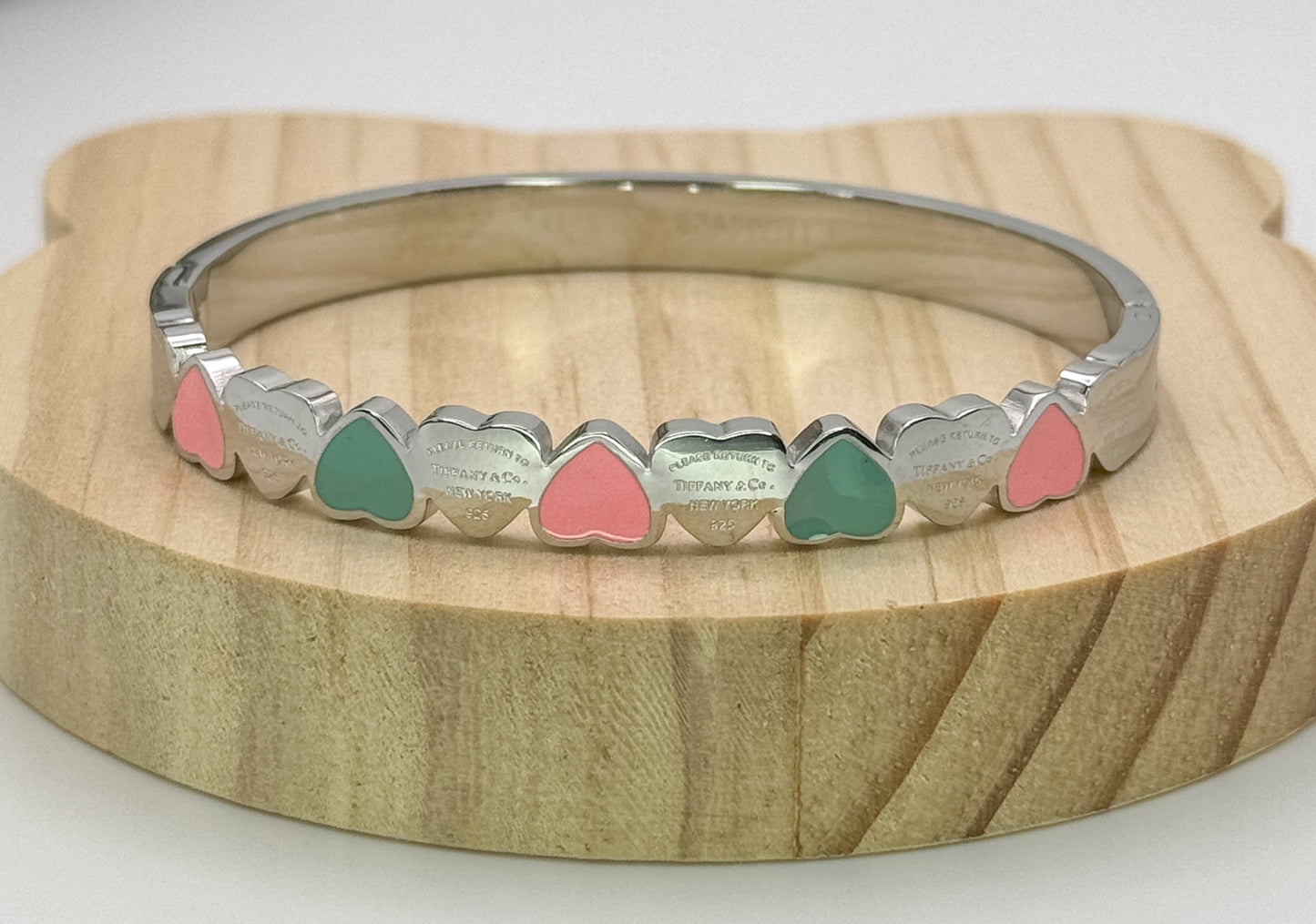 Tiff & Co. Stainless Steel Gold & Silver Bangles