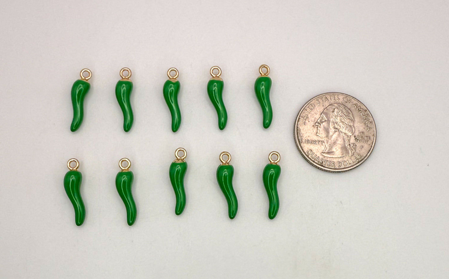 Green Chili Pepper DIY Charms