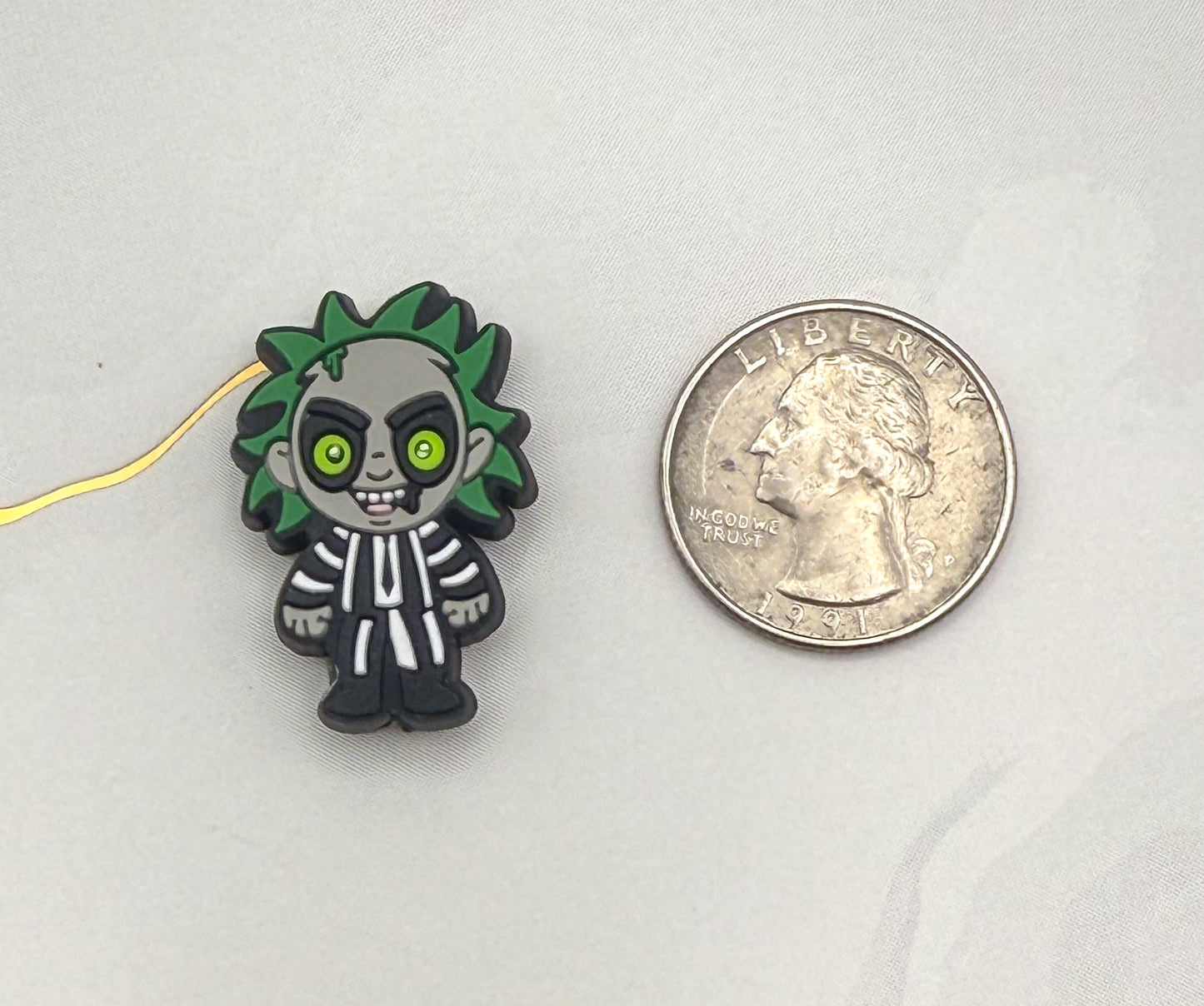 Beetlejuice & Baby Yoda Silicone DIY Focal Pen Beads