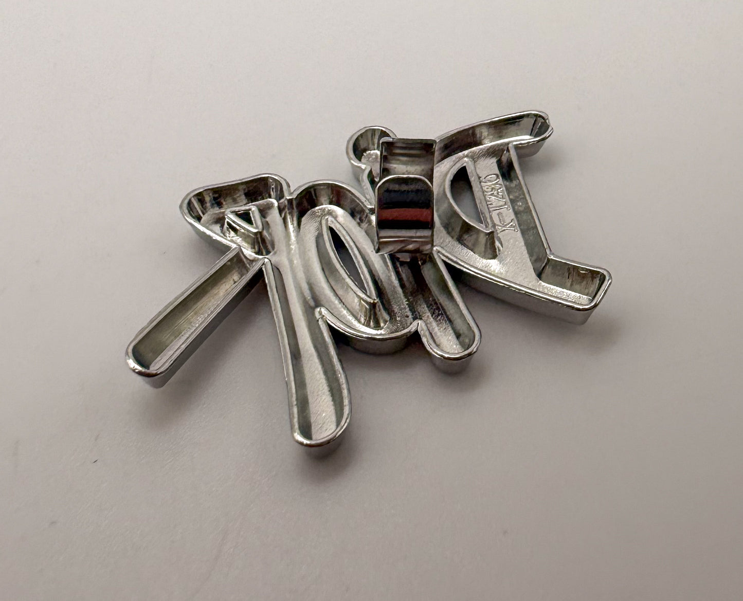 Silver Gucci or Dior Designer Metal DIY Charms