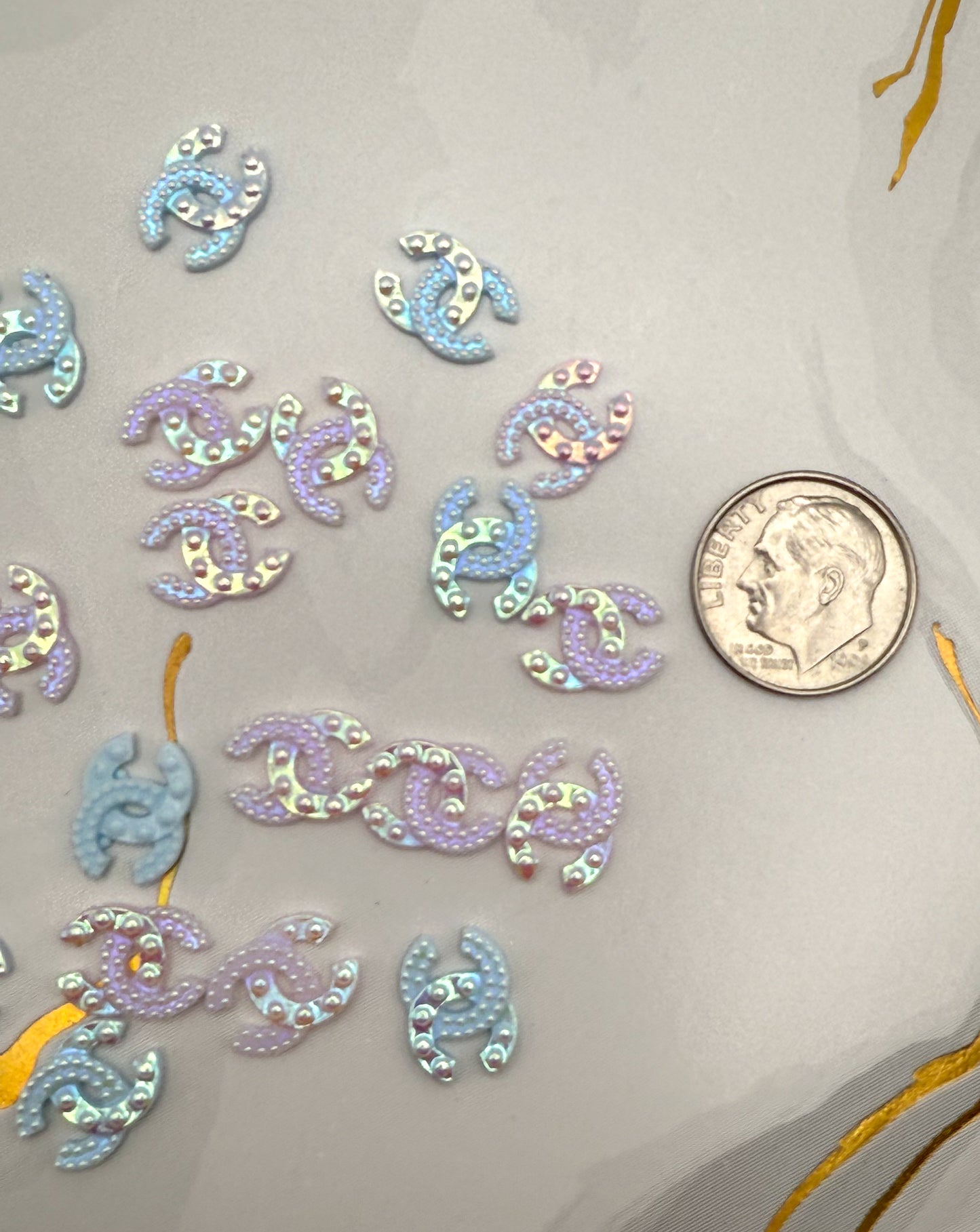 Mixed Color CC Acrylic DIY Nail Charms