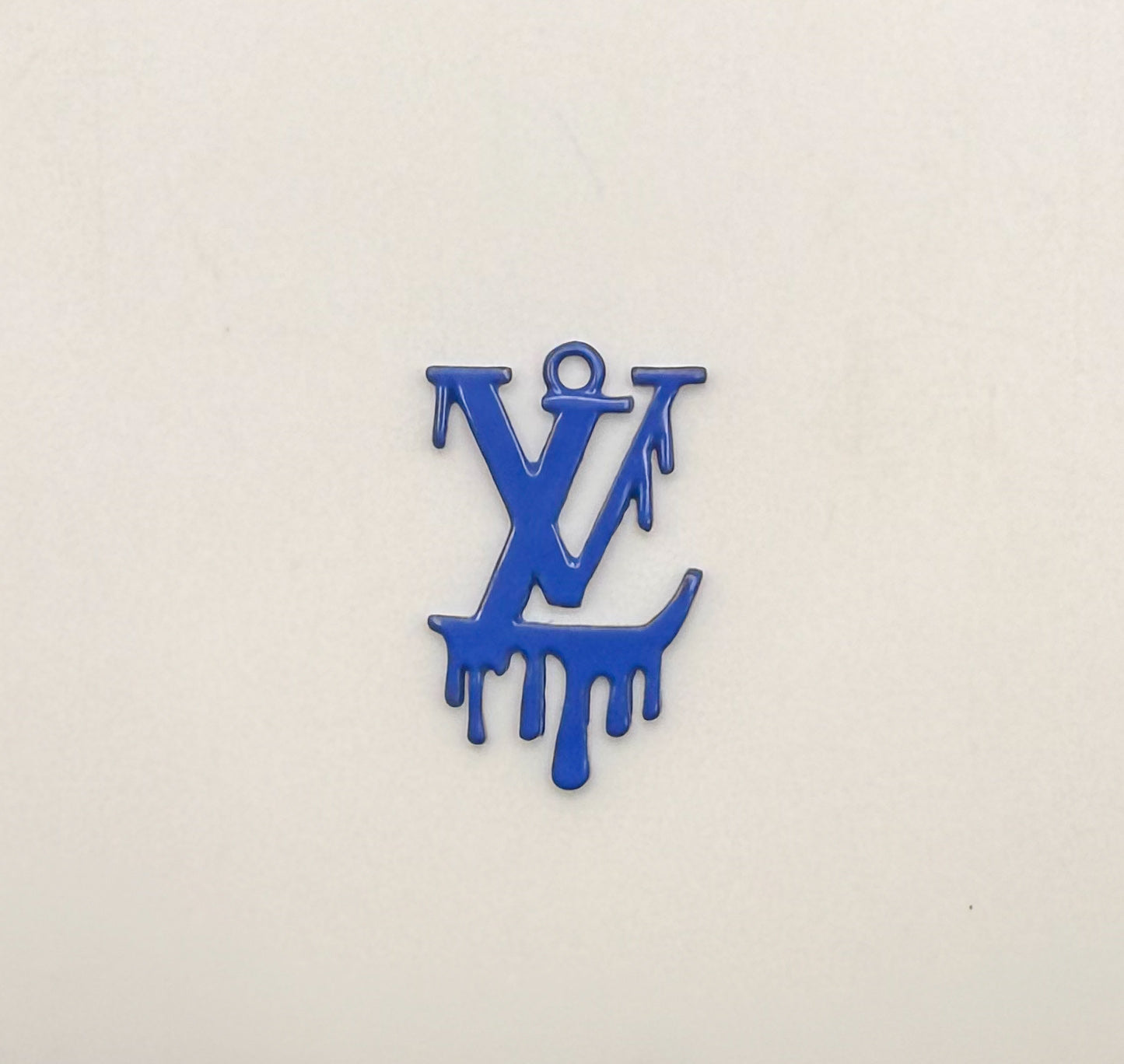 Dripping LV Designer Colorful Enamel Metal DIY Charms