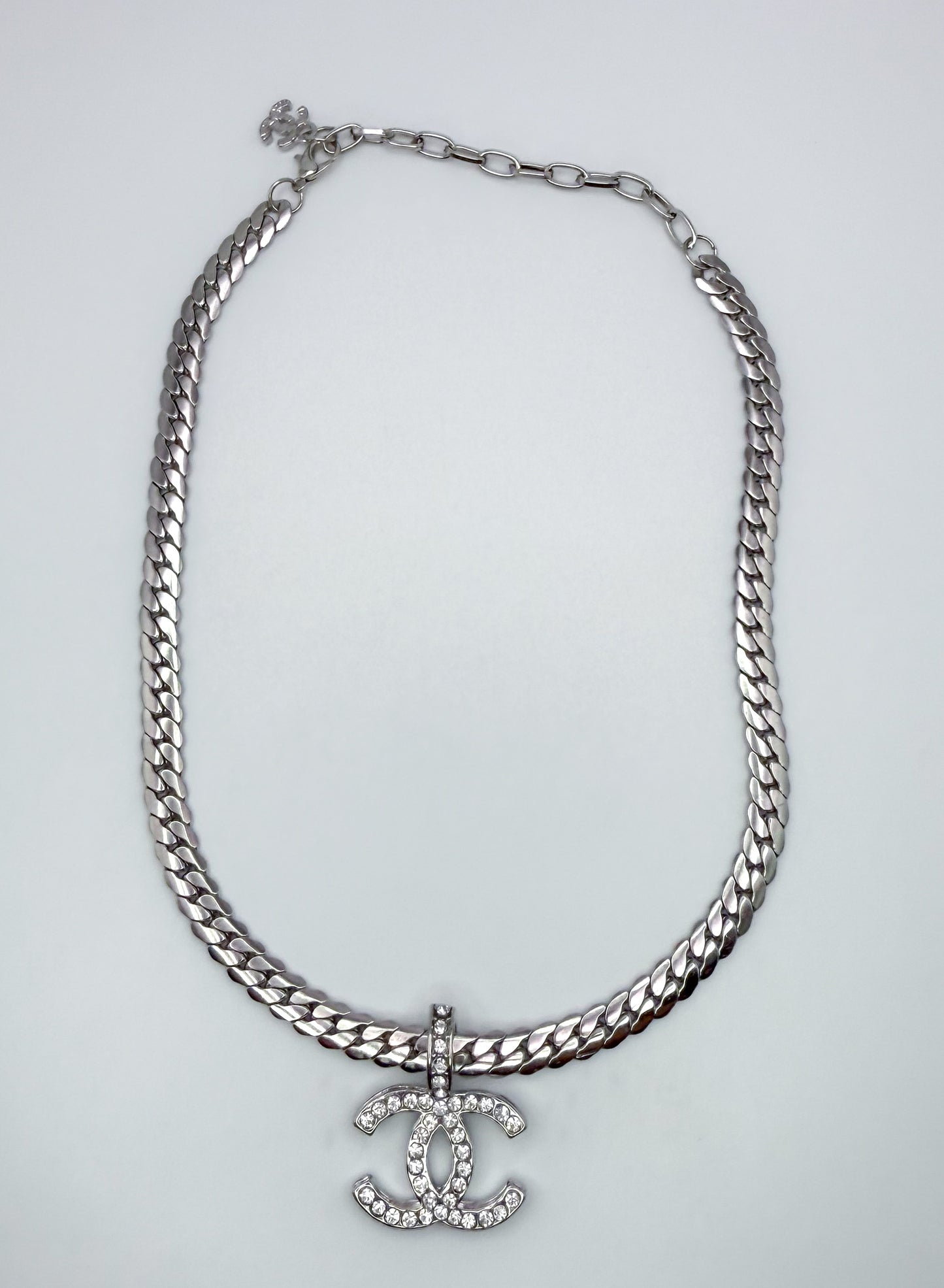 Bold n Silver CC Designer Necklace