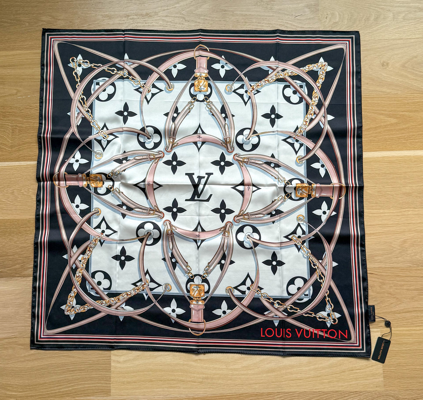 Designer LV & CC Silk Scarf Shawl Tapestry