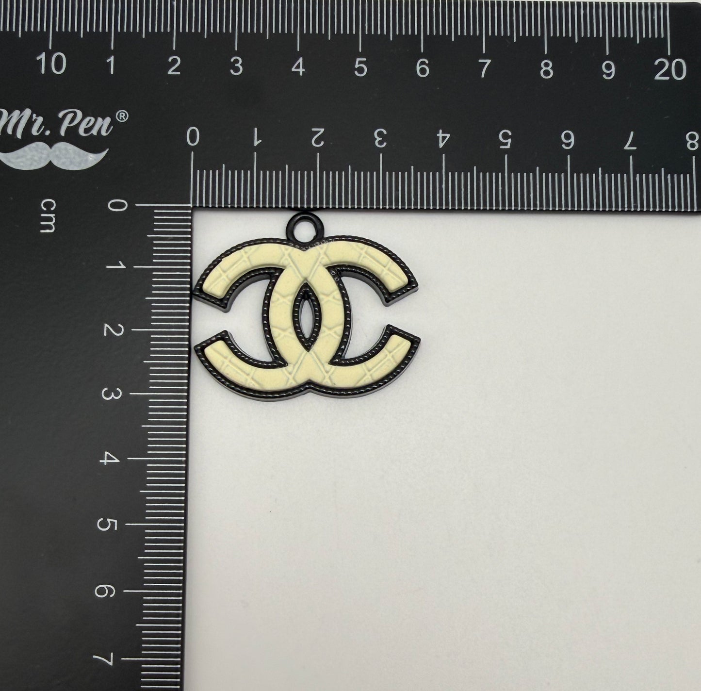 High Quality Black & White CC Designer Charm Pendant
