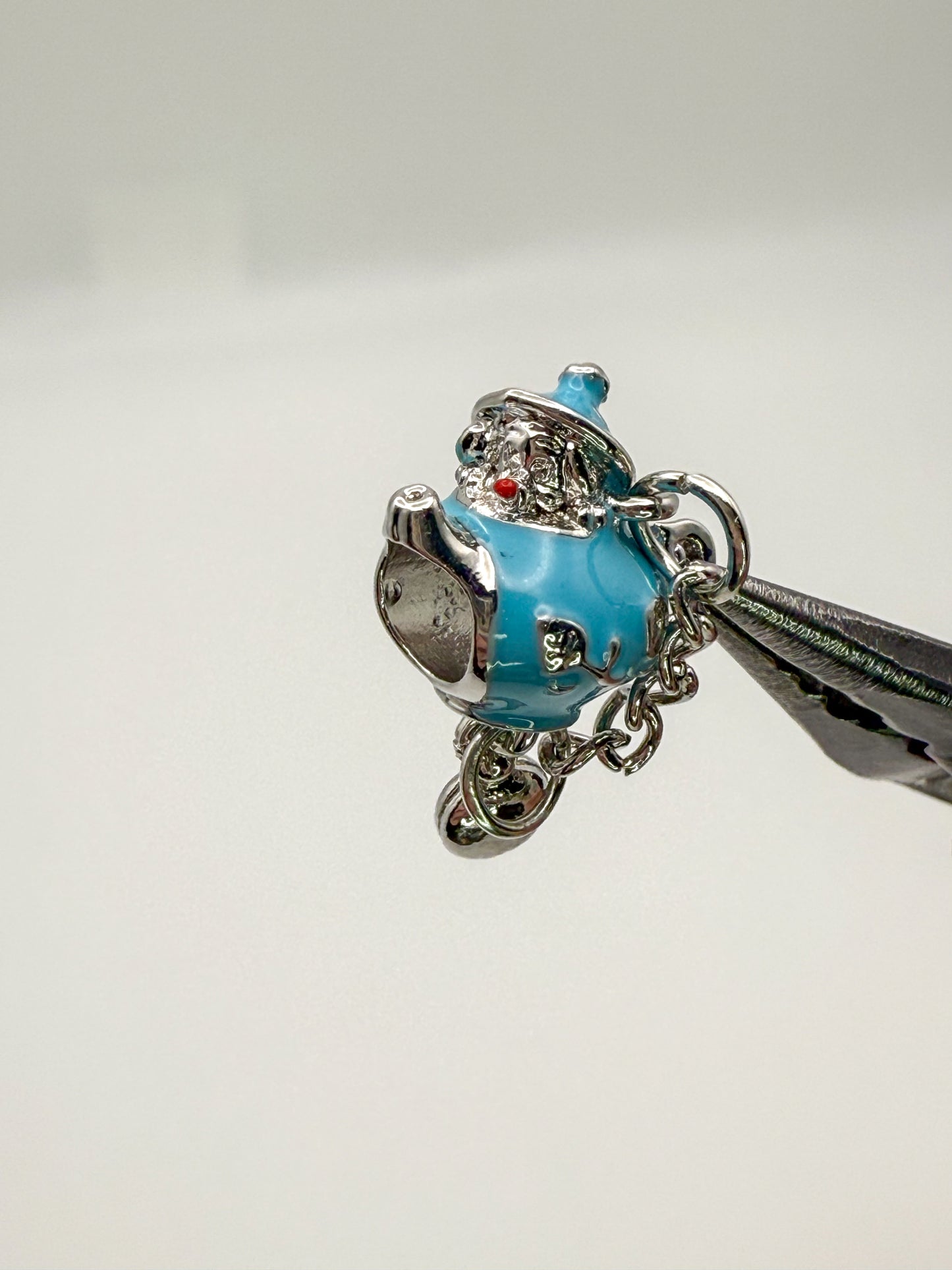 Teapot with Mouse inside DIY Spacer Charm for Charm Bracelets