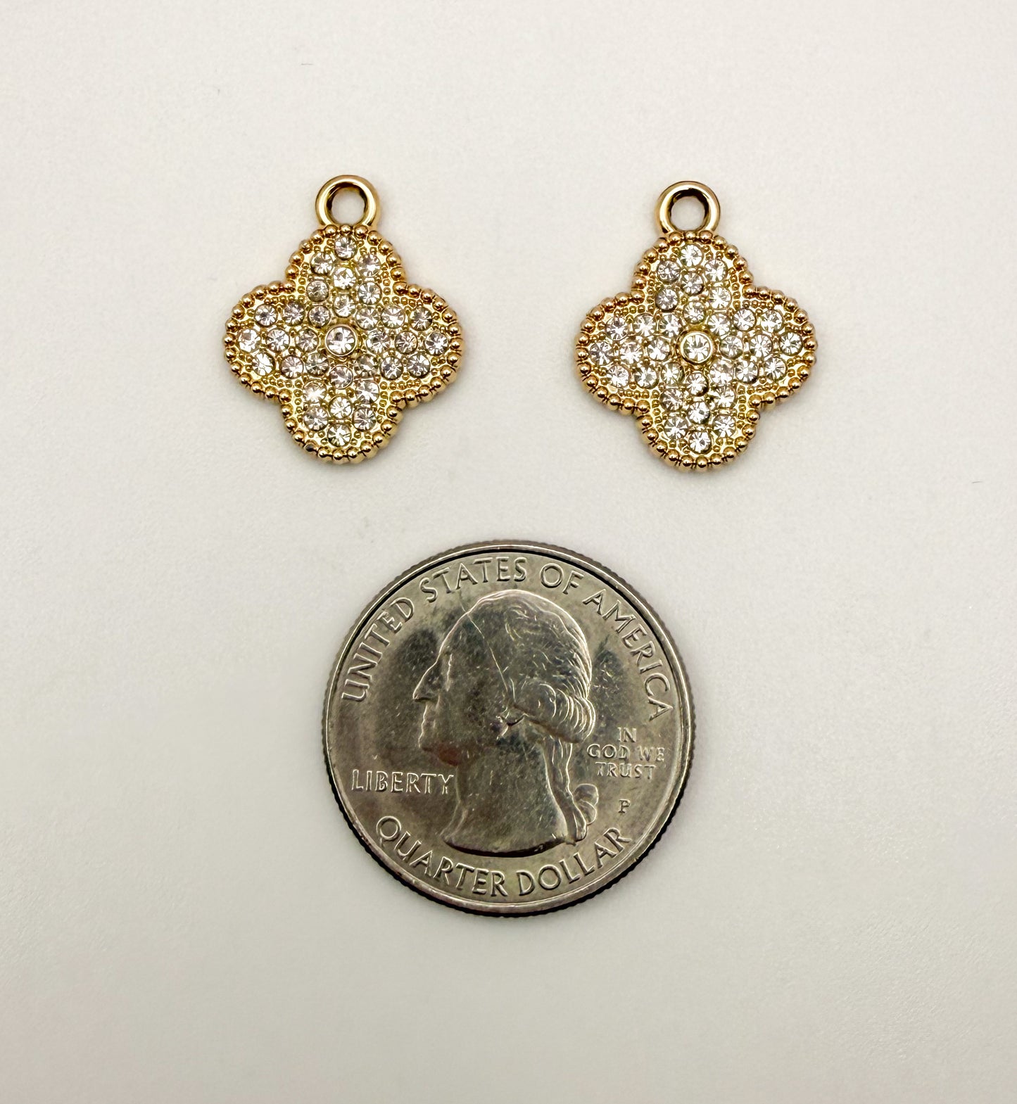LV Bling Clover Charms (Gold & Silver)