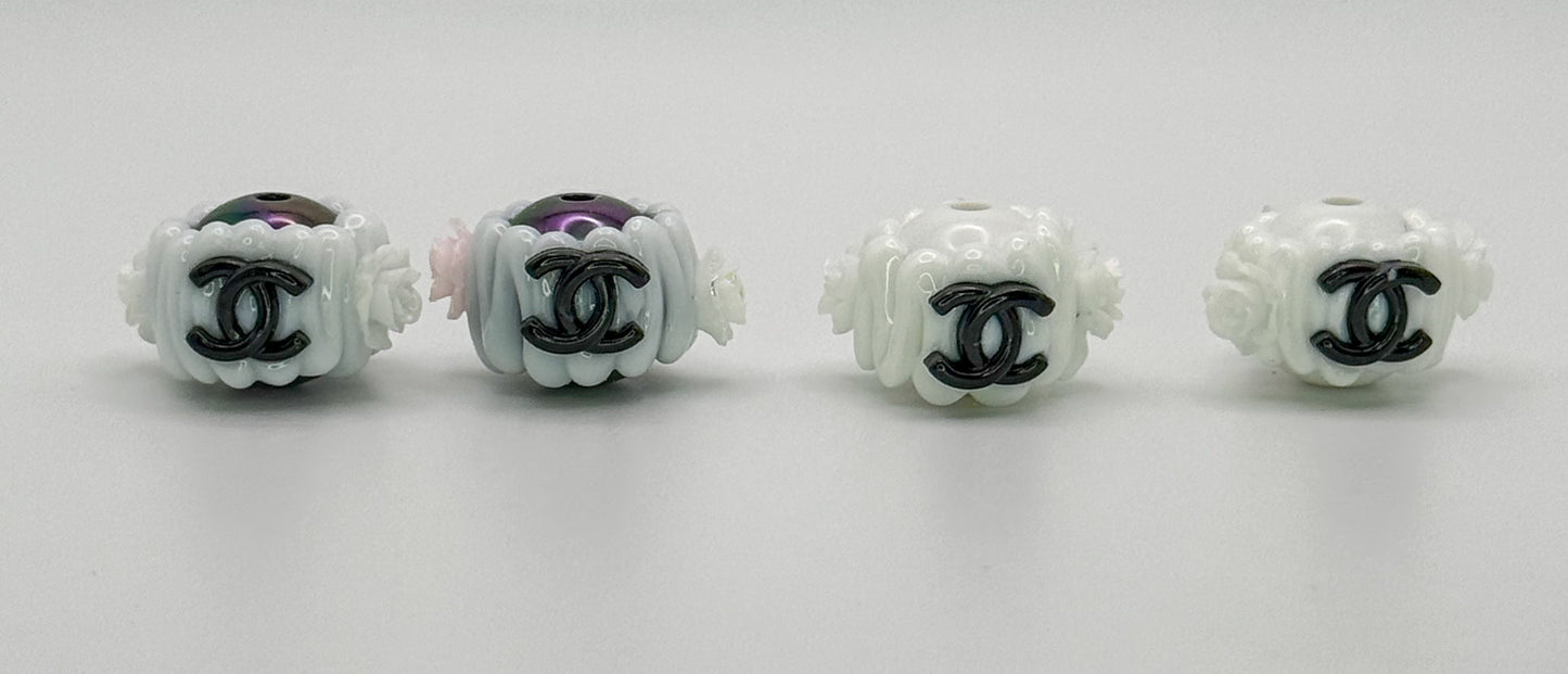 CC Designer Acrylic Hand Painted DIY Pen Beads