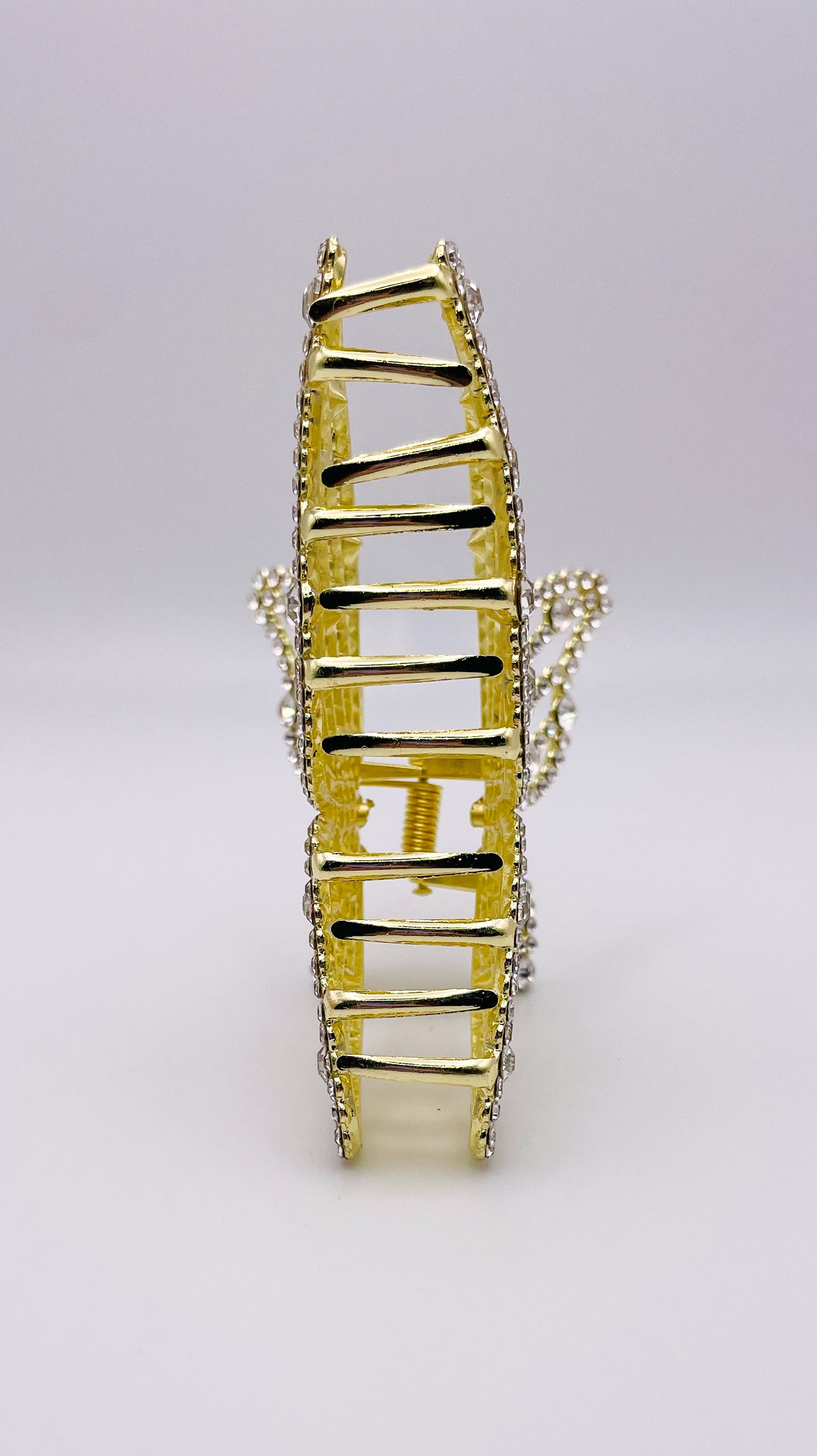 Medium Size Gold Bling Butterfly Hair Clip