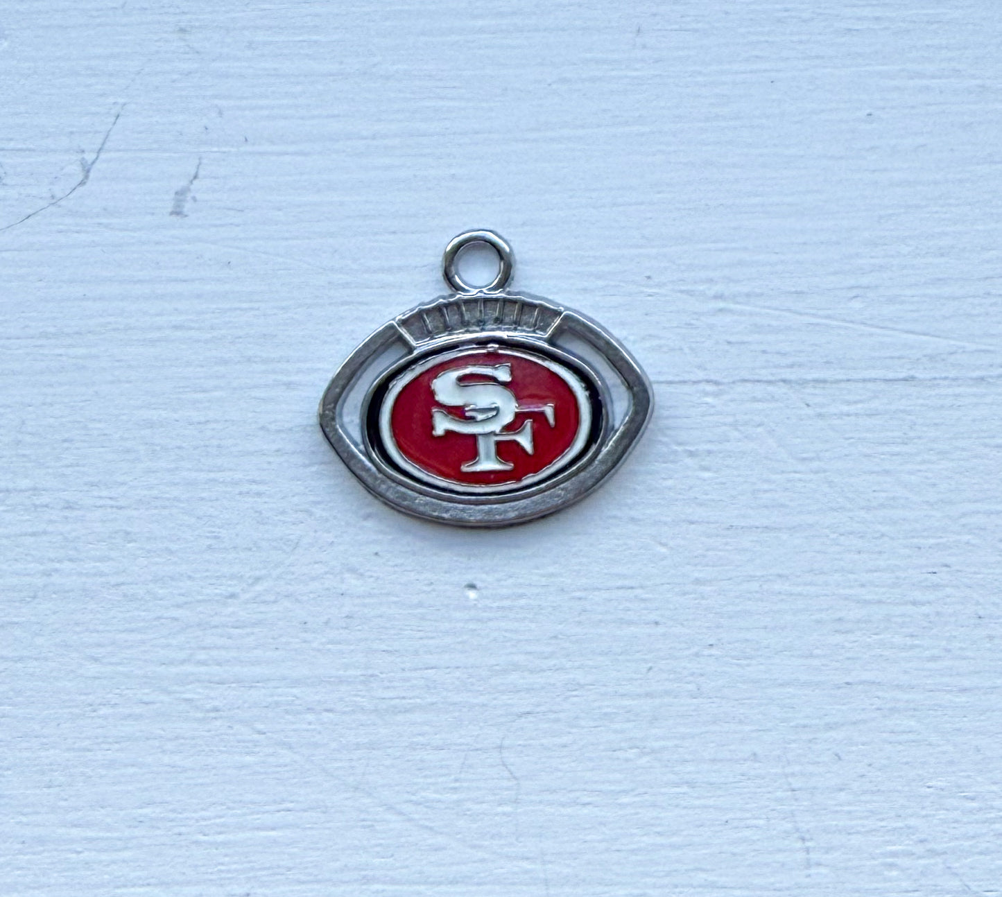 Silver Football DIY Charms