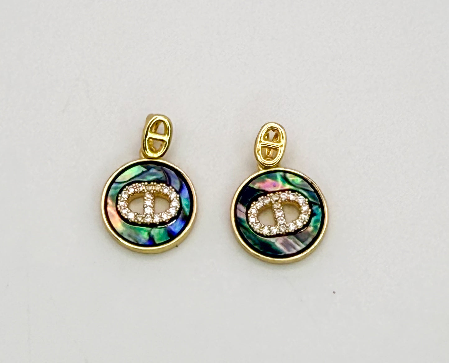 High Quality Mixed Designer Abalone Shell Gold Pendants