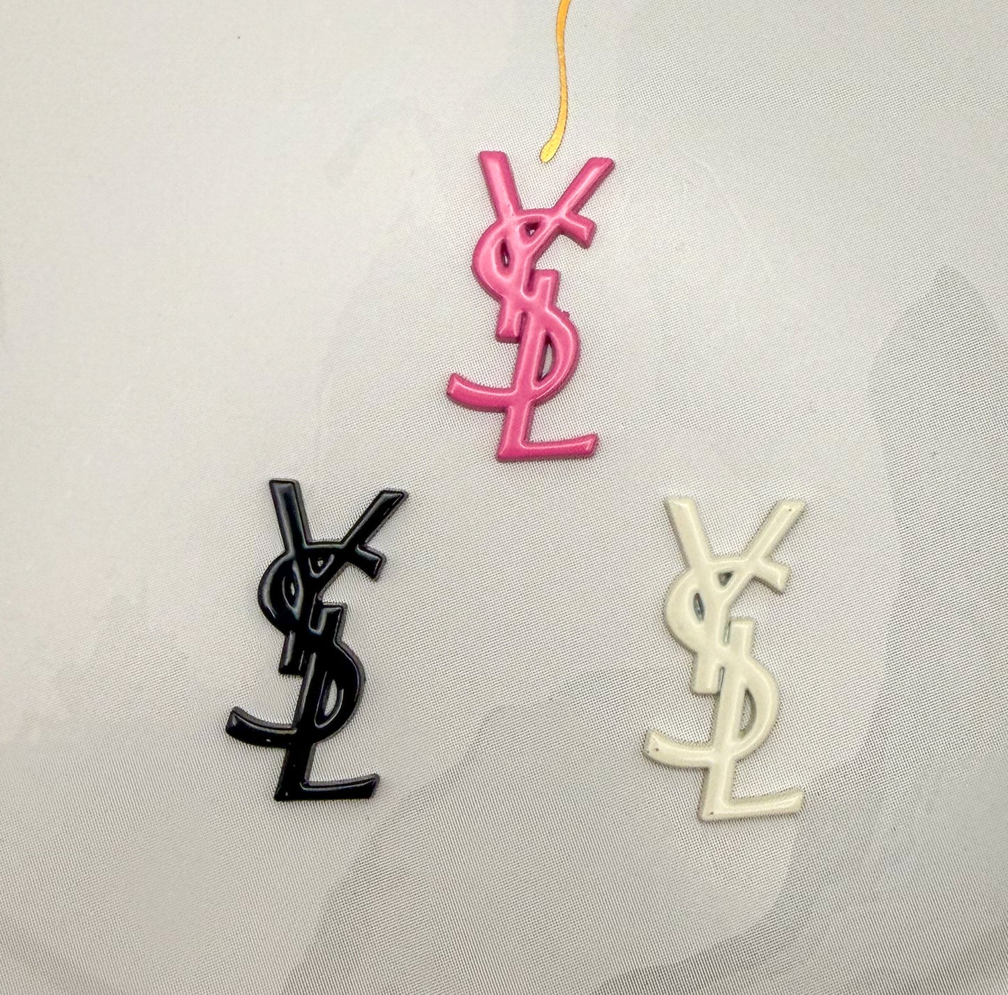 Colorful Enamel Coated YSL DIY Metal Charms