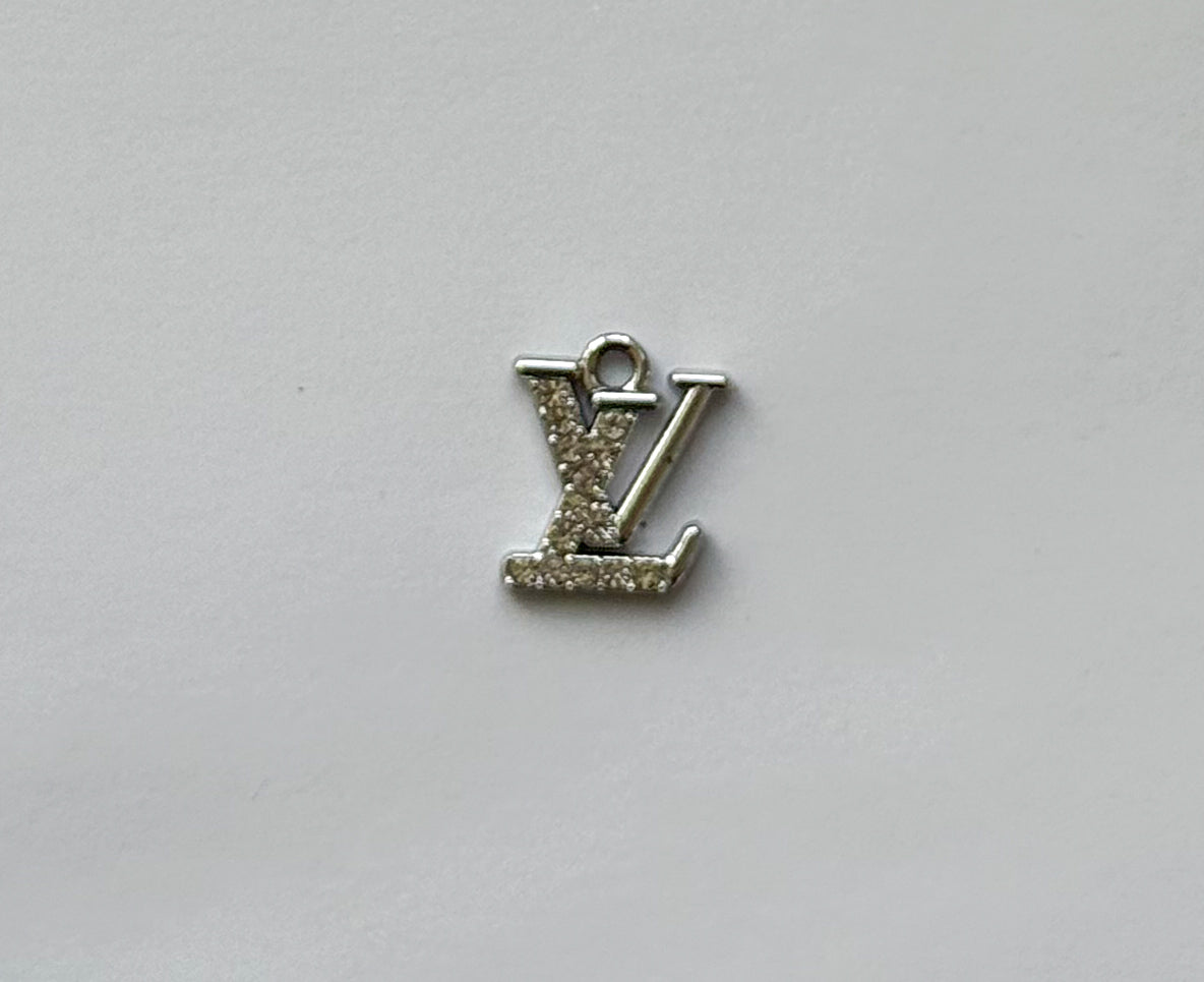 Bling LV Designer Gold or Silver DIY Charms