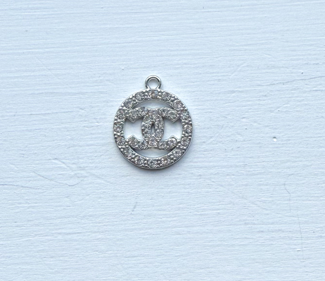 CC Sparkling Round Gold & Silver DIY Charm