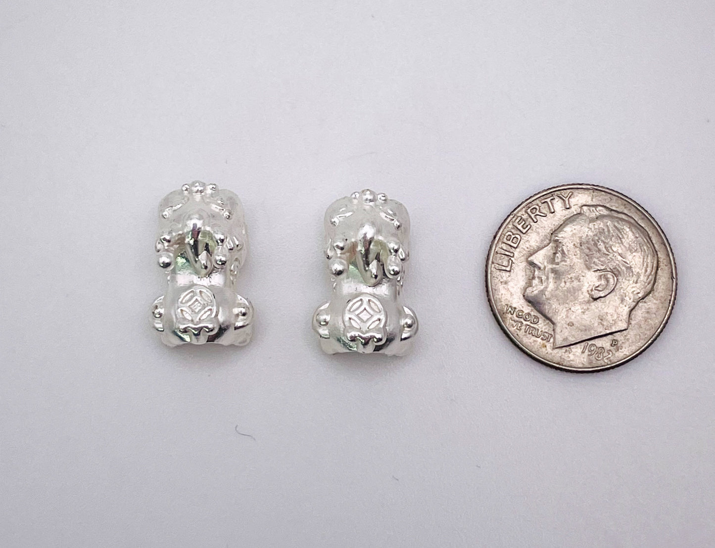Silver or Gold Pichu Charm Bead
