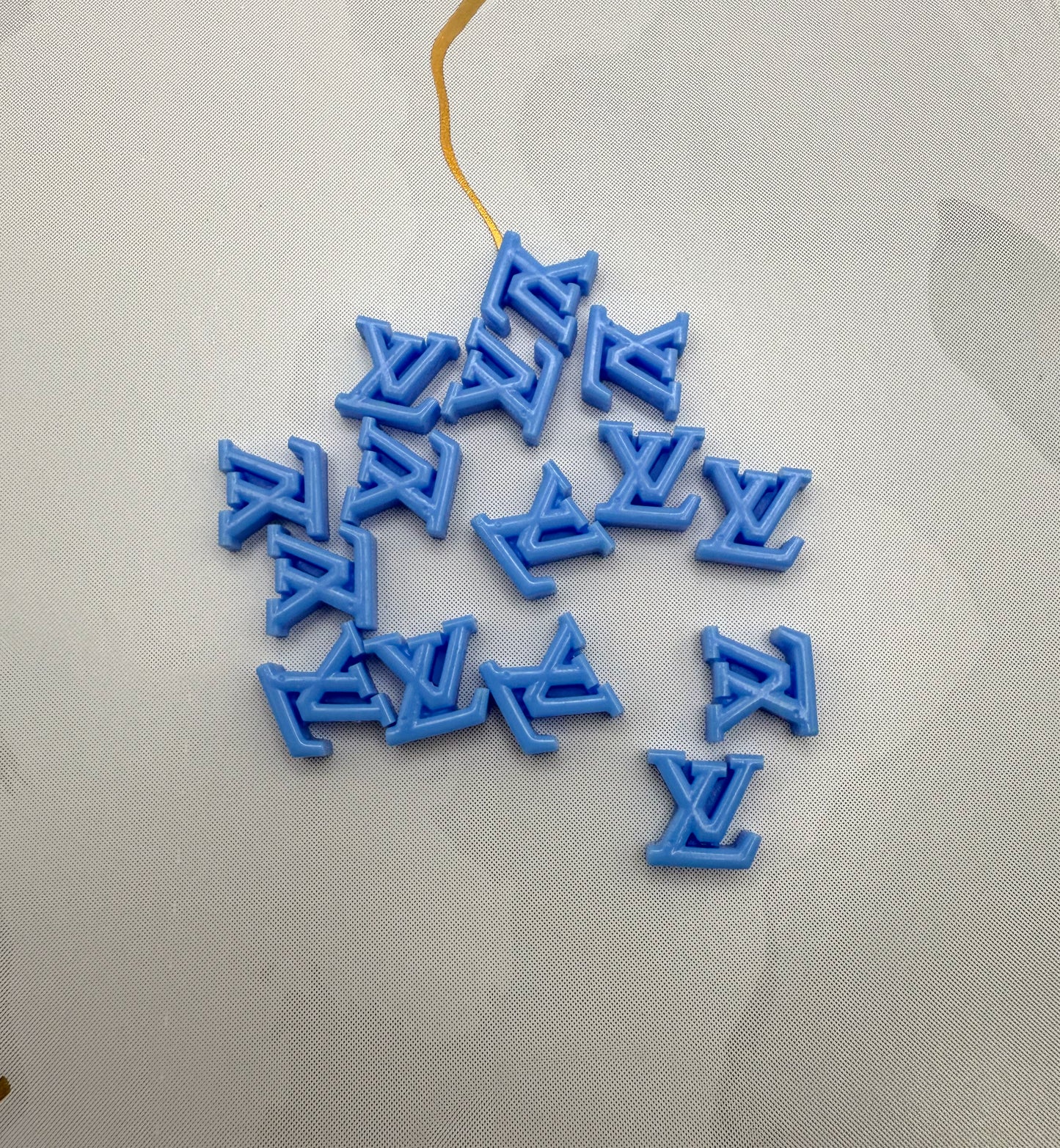 Blue LV Acrylic DIY Nail Charms
