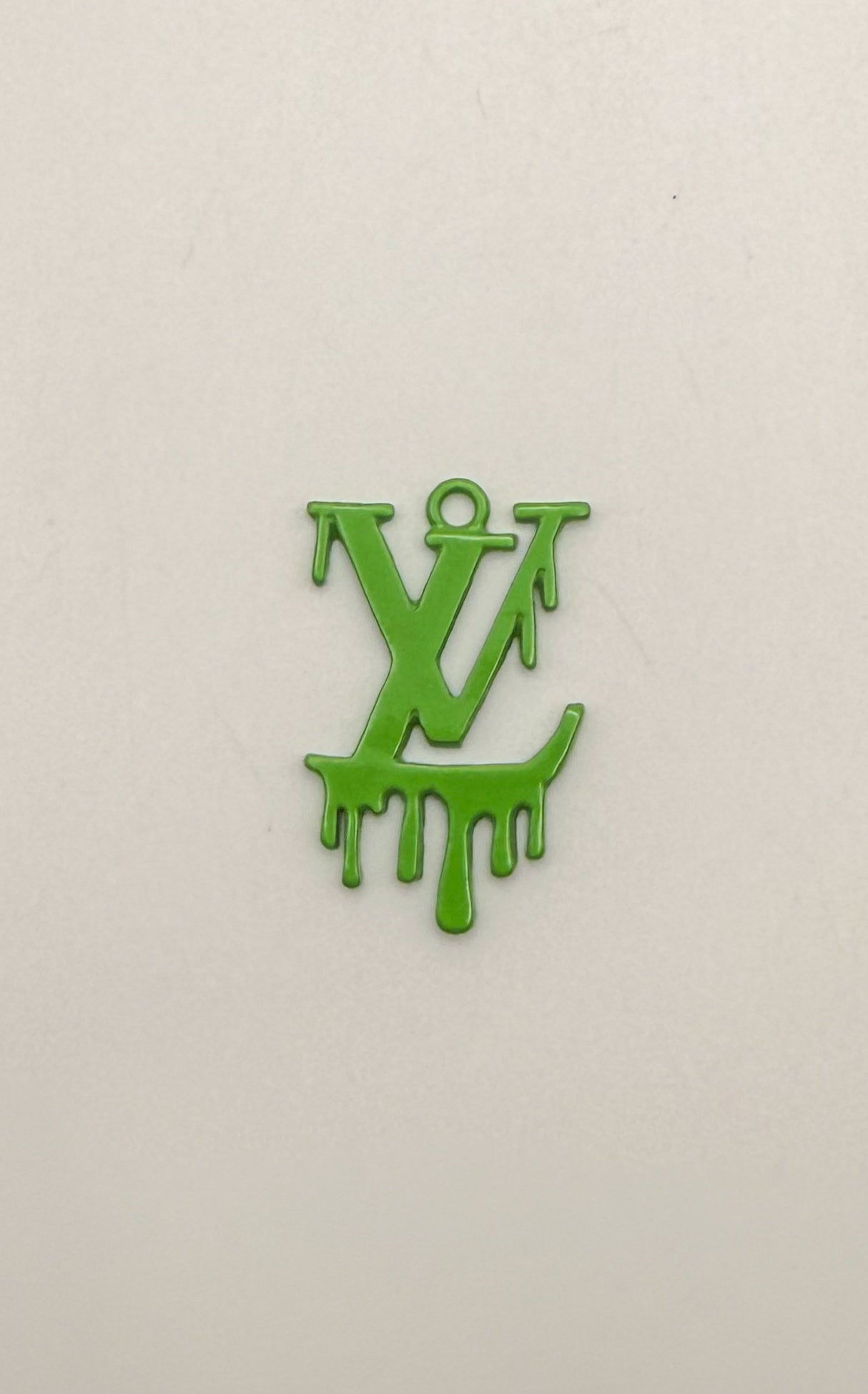 Dripping LV Designer Colorful Enamel Metal DIY Charms