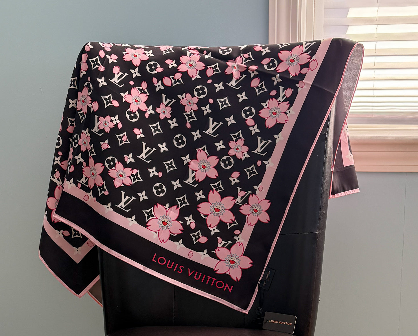 Designer LV & CC Silk Scarf Shawl Tapestry